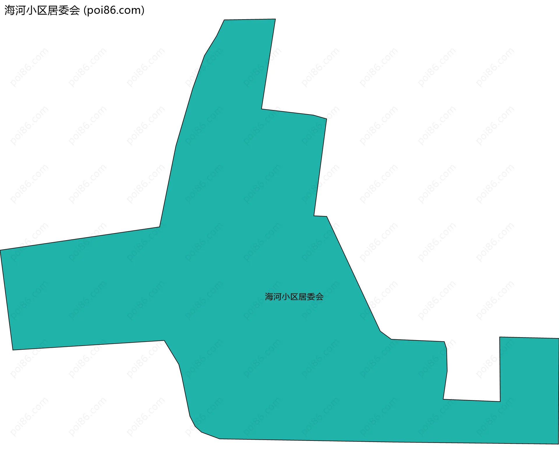 海河小区居委会边界地图