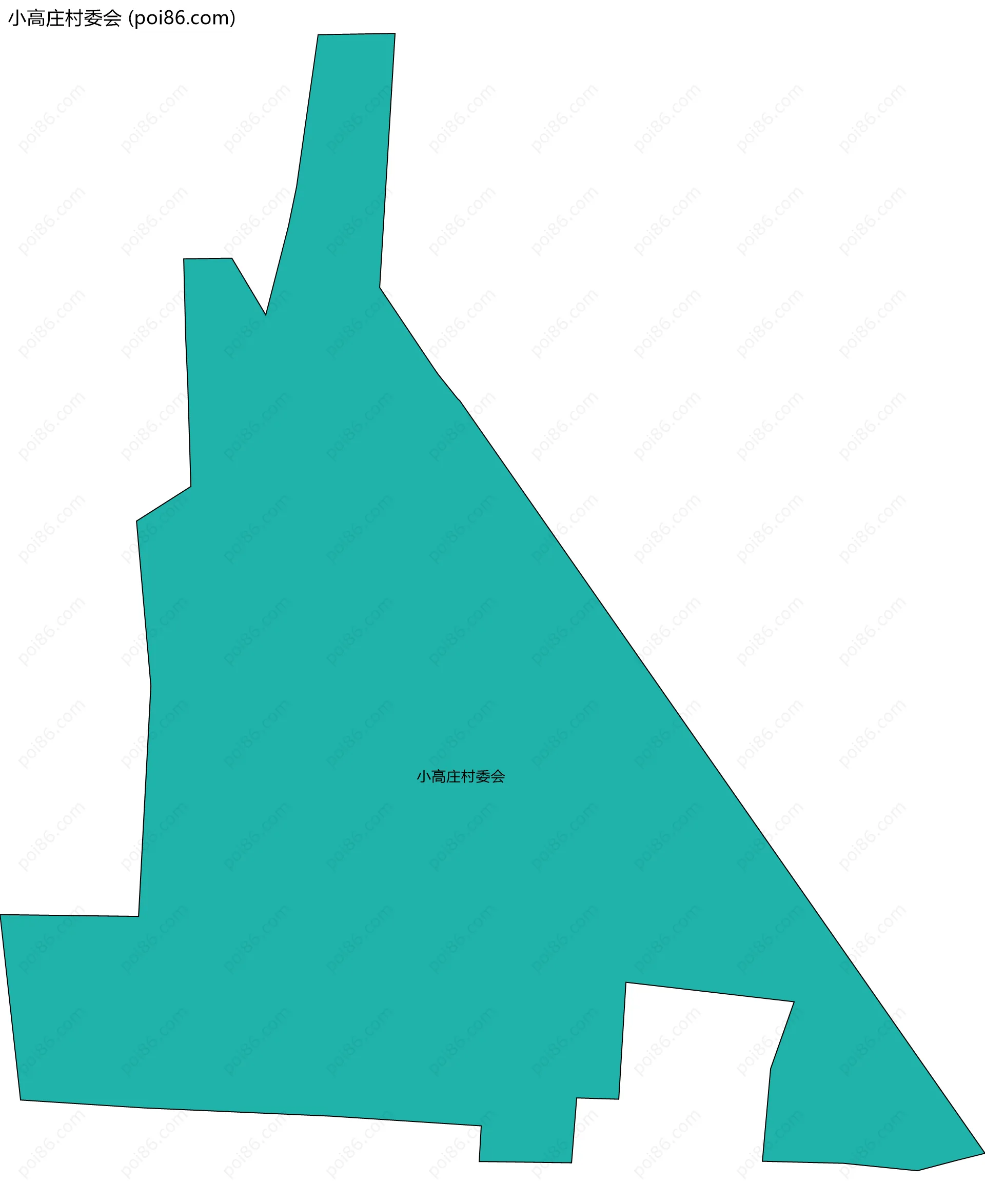 小高庄村委会边界地图