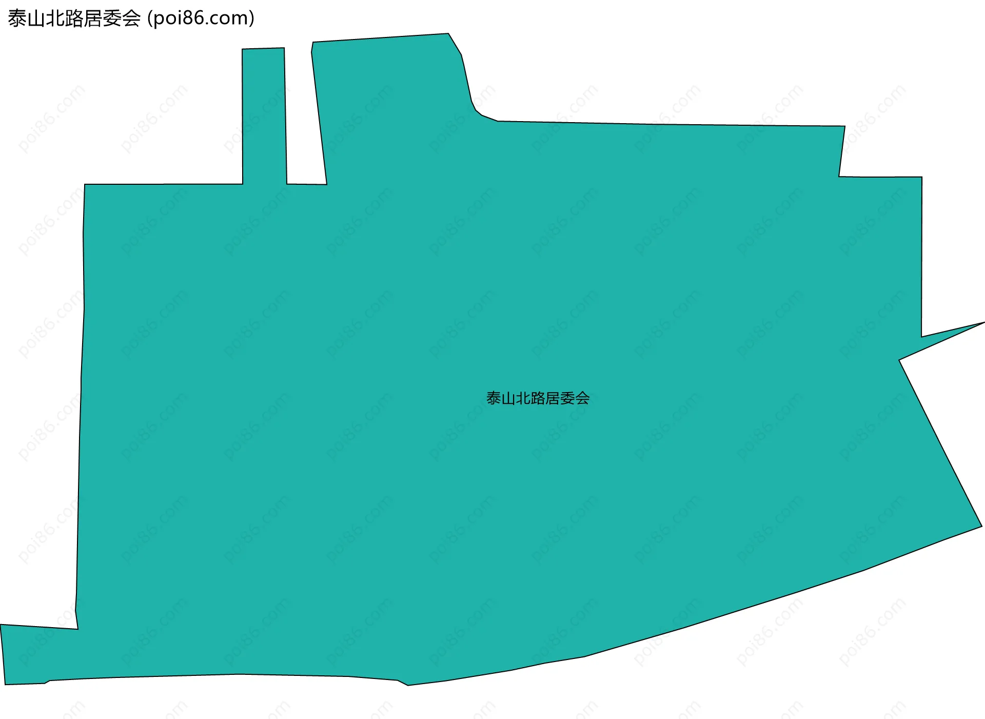 泰山北路居委会边界地图
