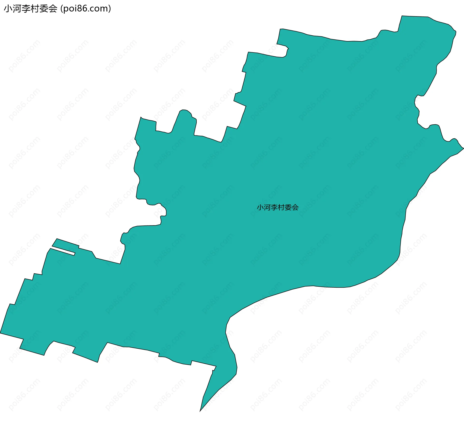 小河李村委会边界地图