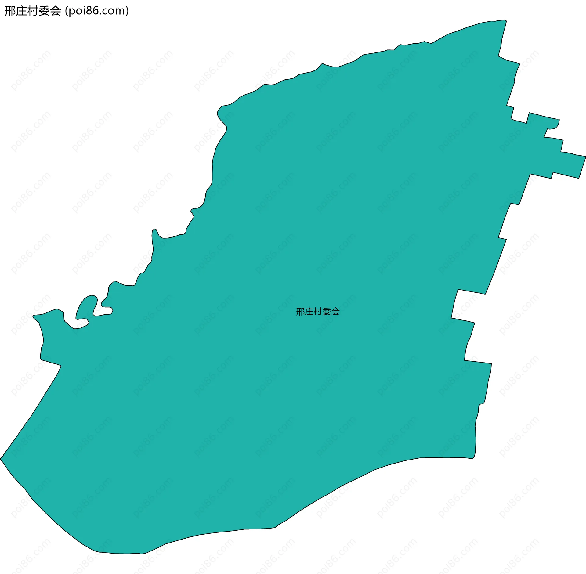 邢庄村委会边界地图