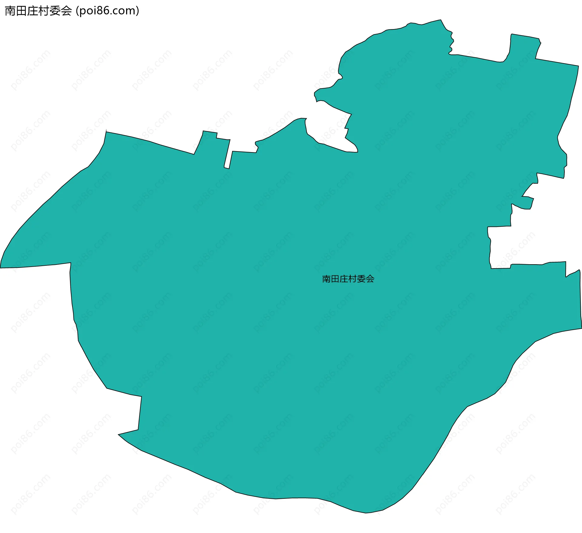 南田庄村委会边界地图