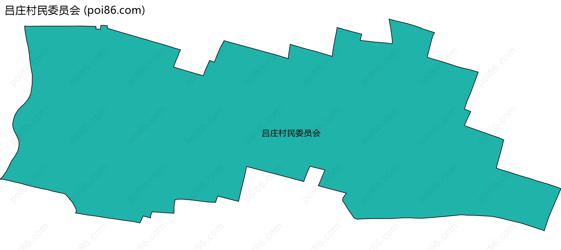 吕庄村民委员会边界地图