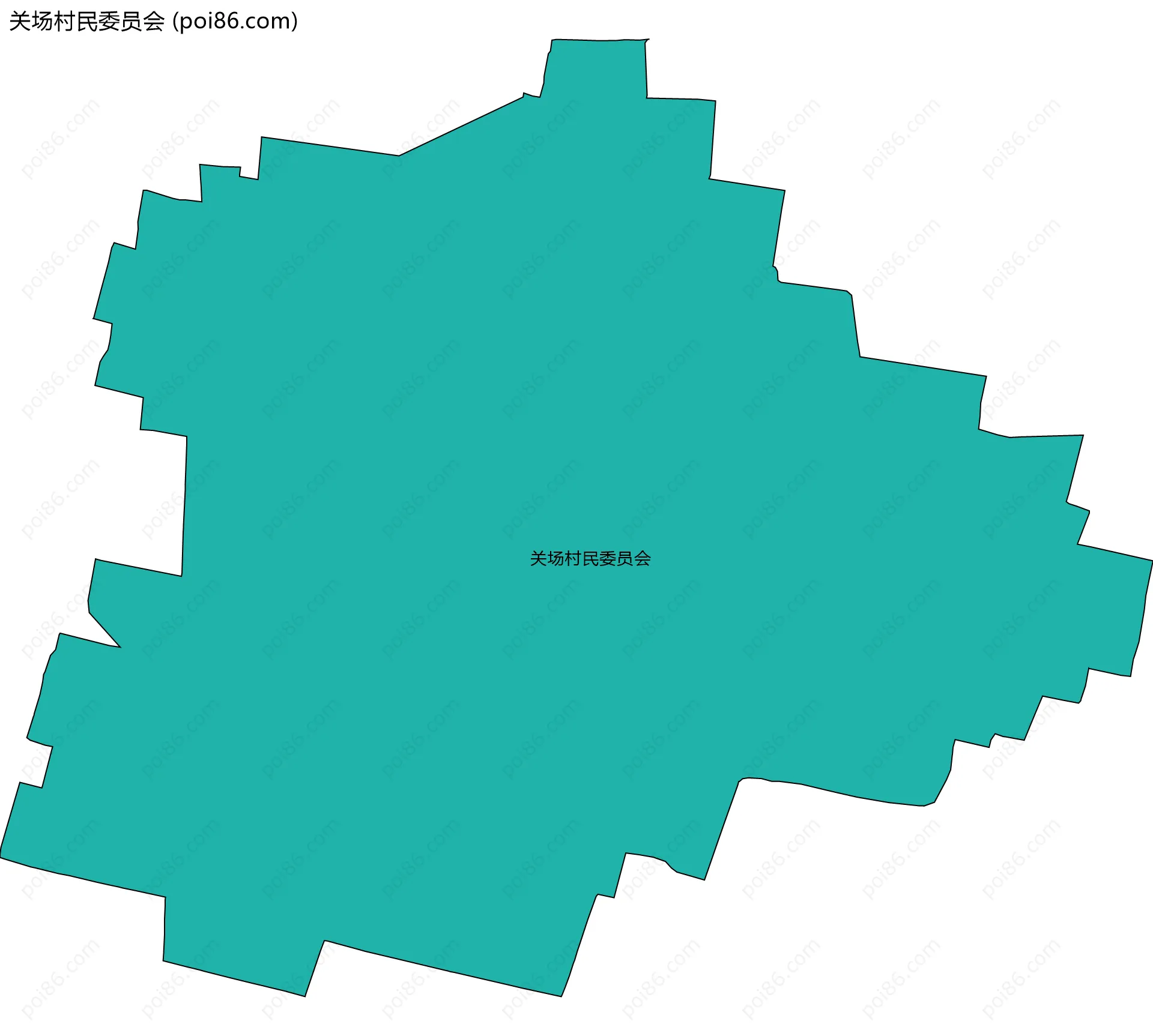 关场村民委员会边界地图