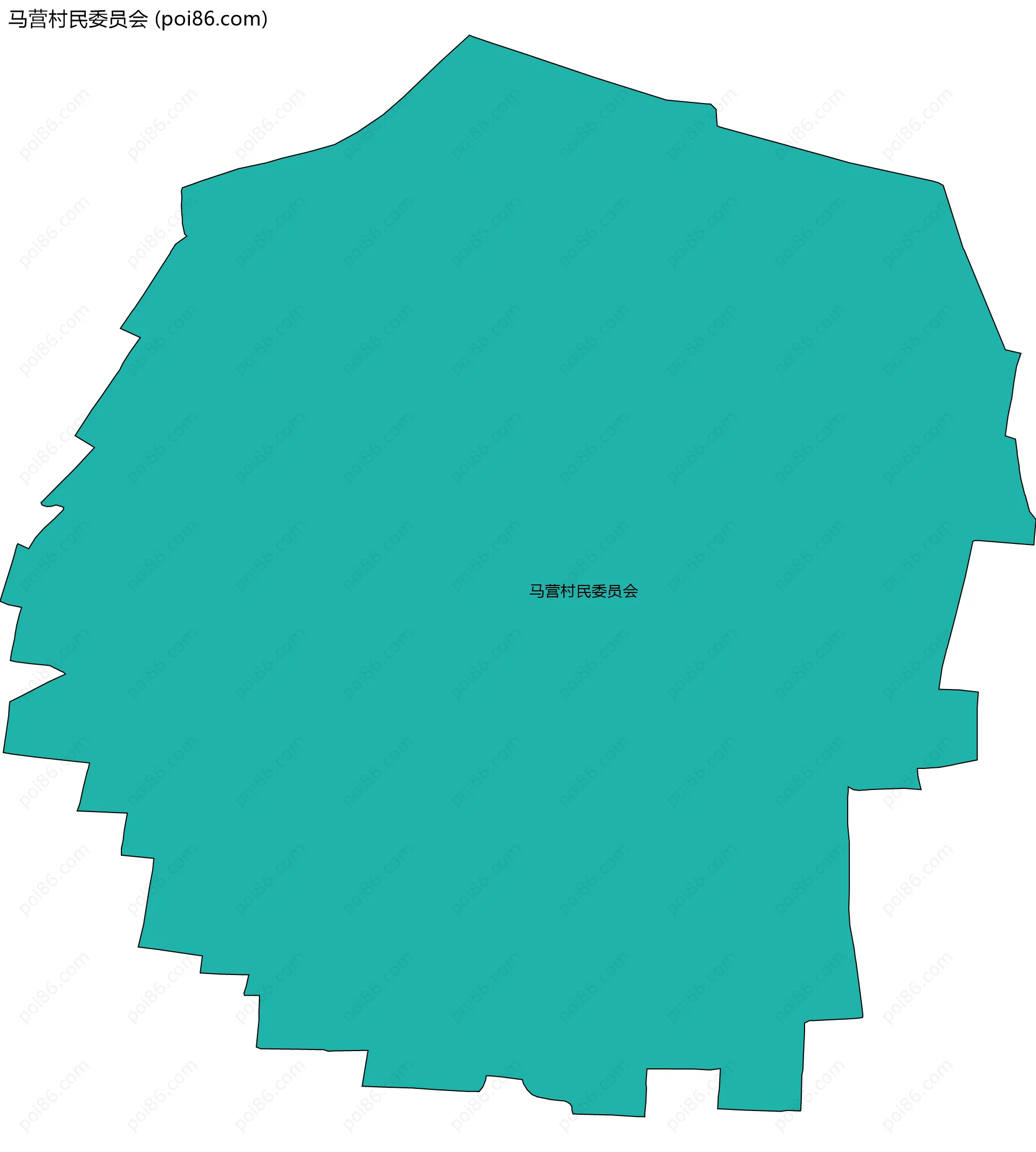 马营村民委员会边界地图