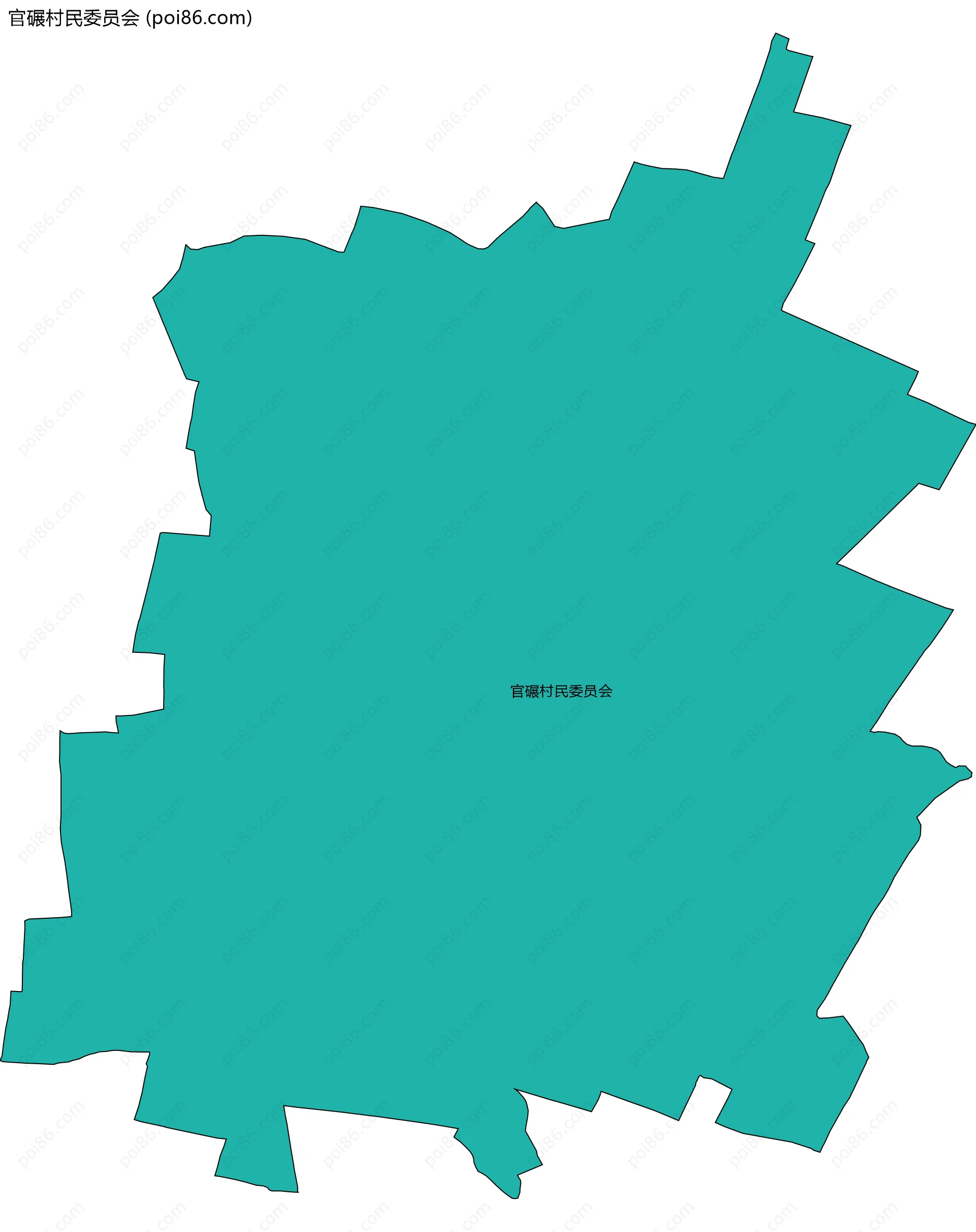 官碾村民委员会边界地图