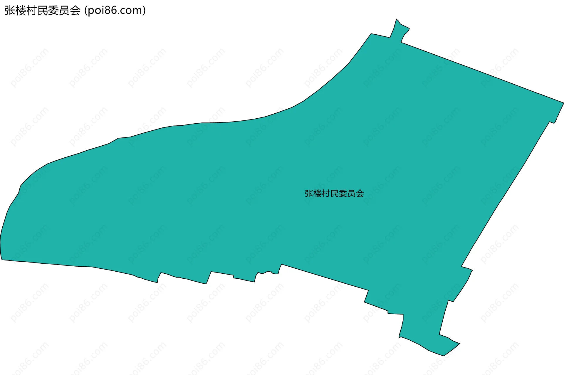 张楼村民委员会边界地图