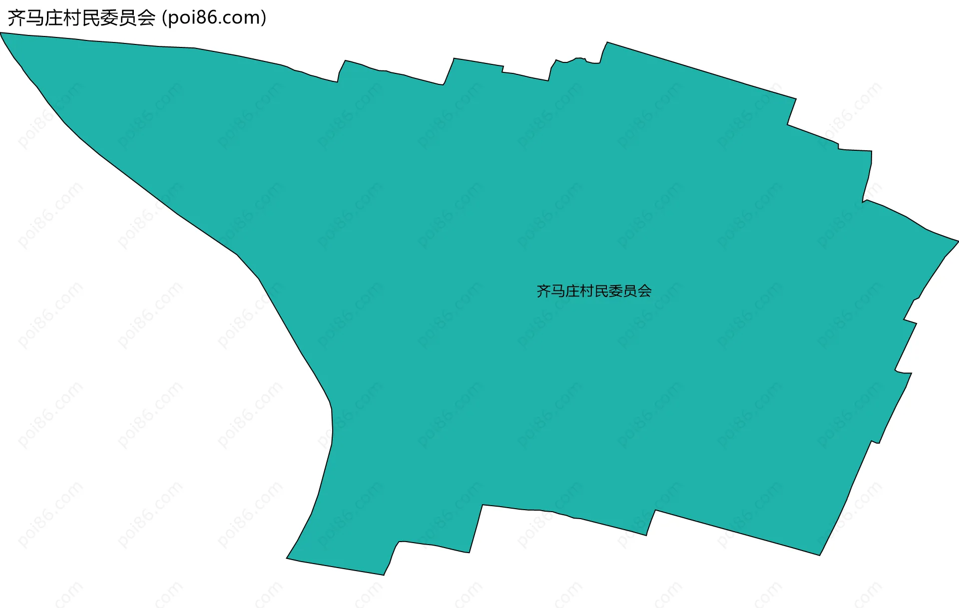 齐马庄村民委员会边界地图