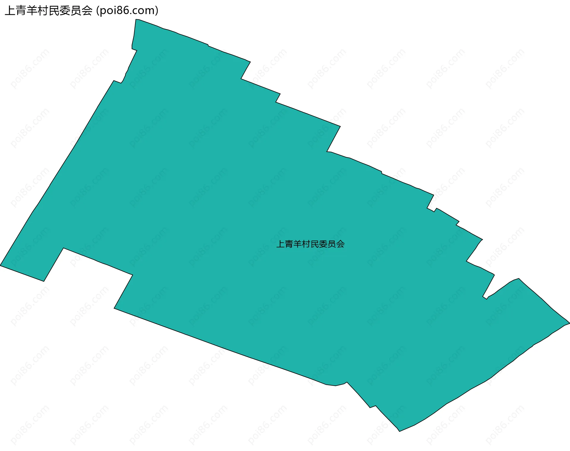 上青羊村民委员会边界地图