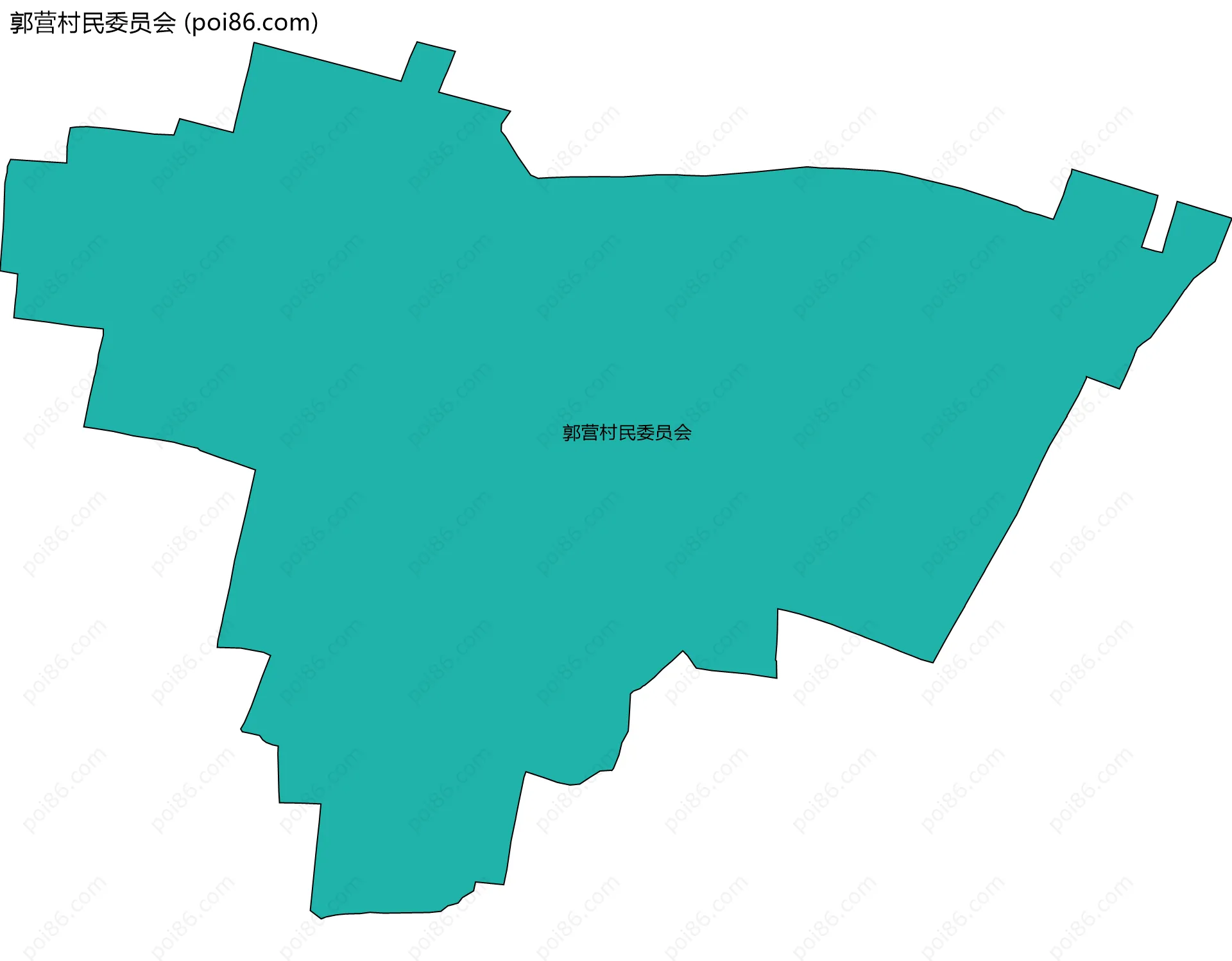 郭营村民委员会边界地图