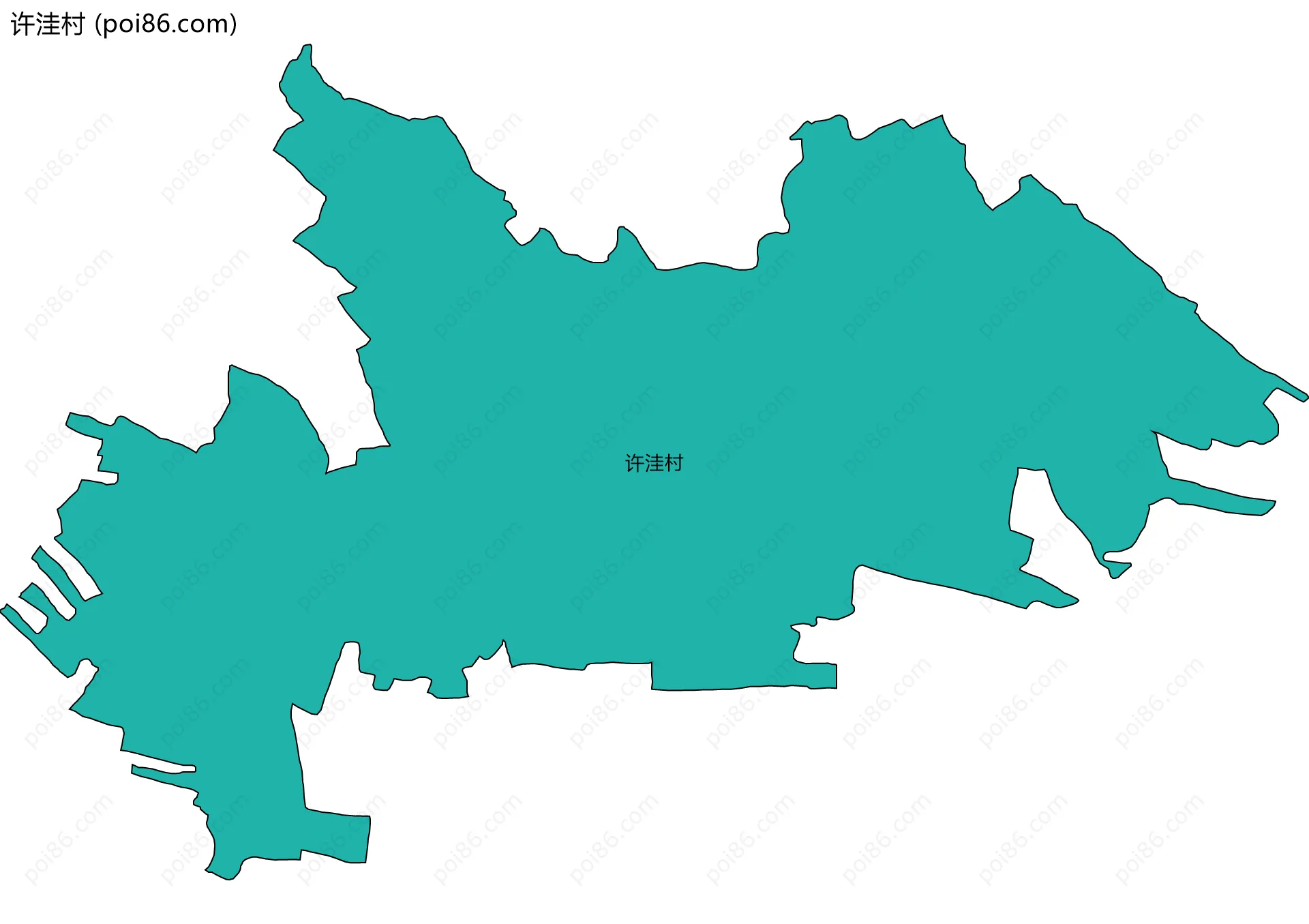 许洼村边界地图