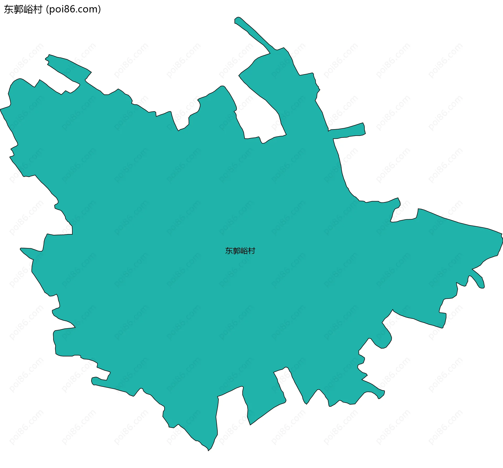 东郭峪村边界地图
