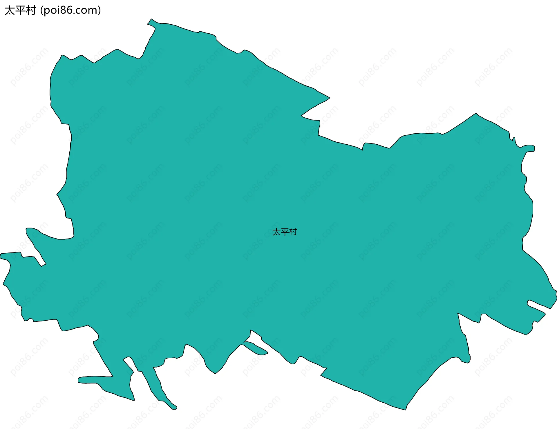 太平村边界地图