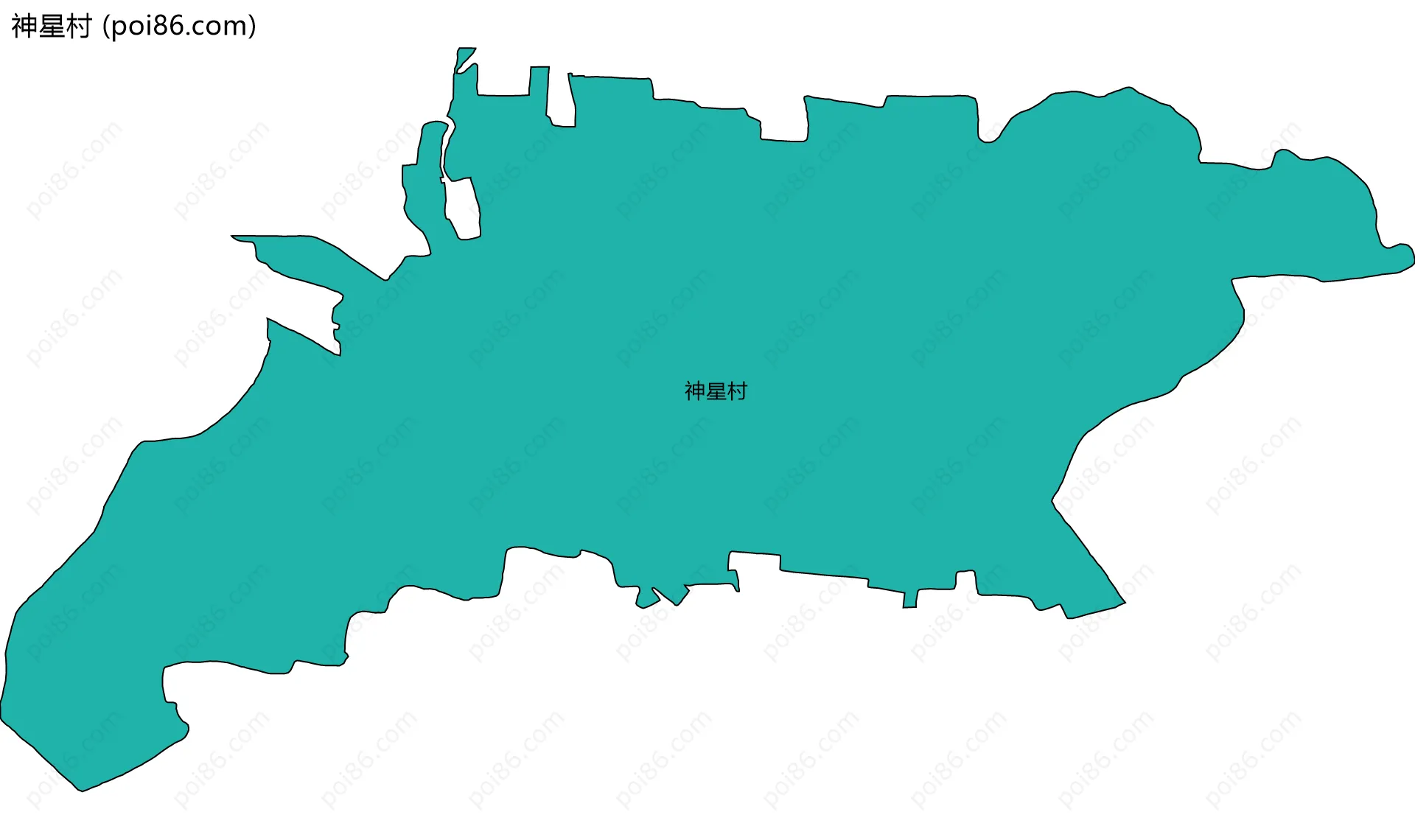 神星村边界地图