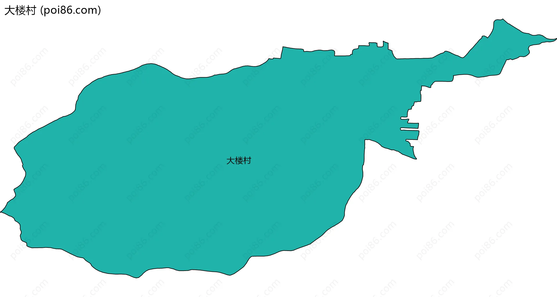 大楼村边界地图