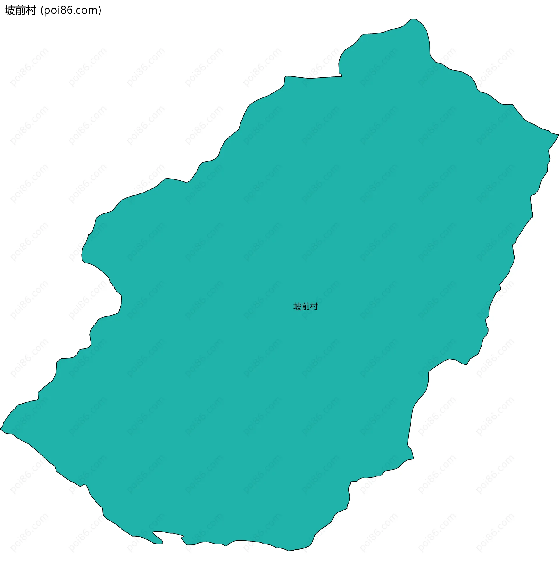 坡前村边界地图