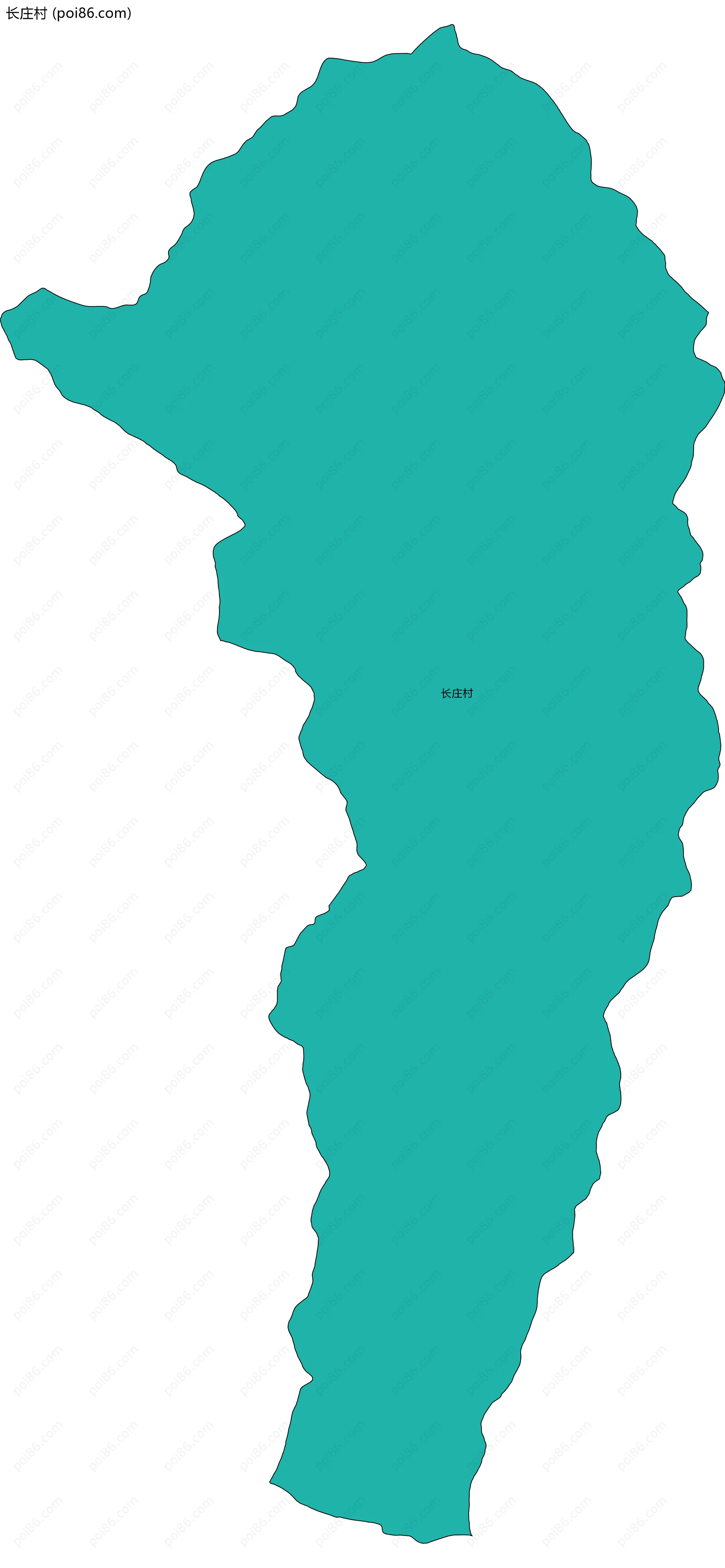 长庄村边界地图