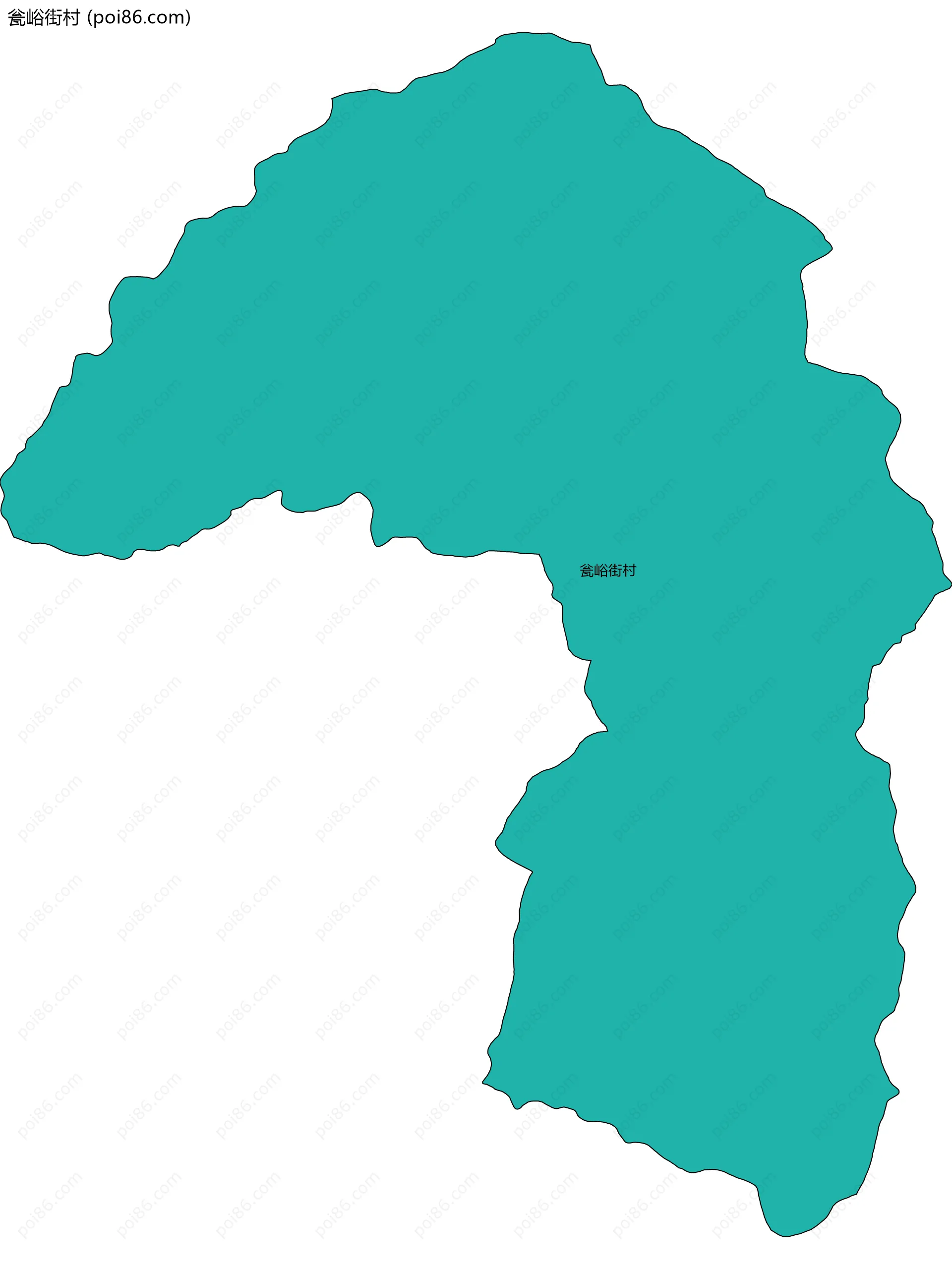 瓮峪街村边界地图