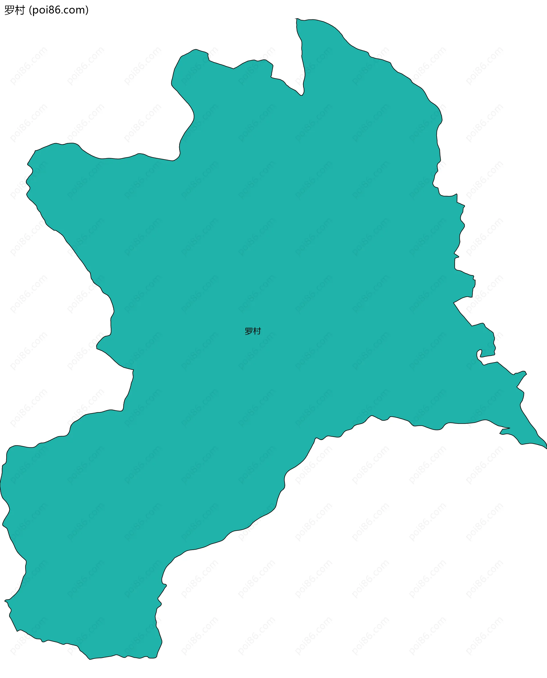 罗村边界地图