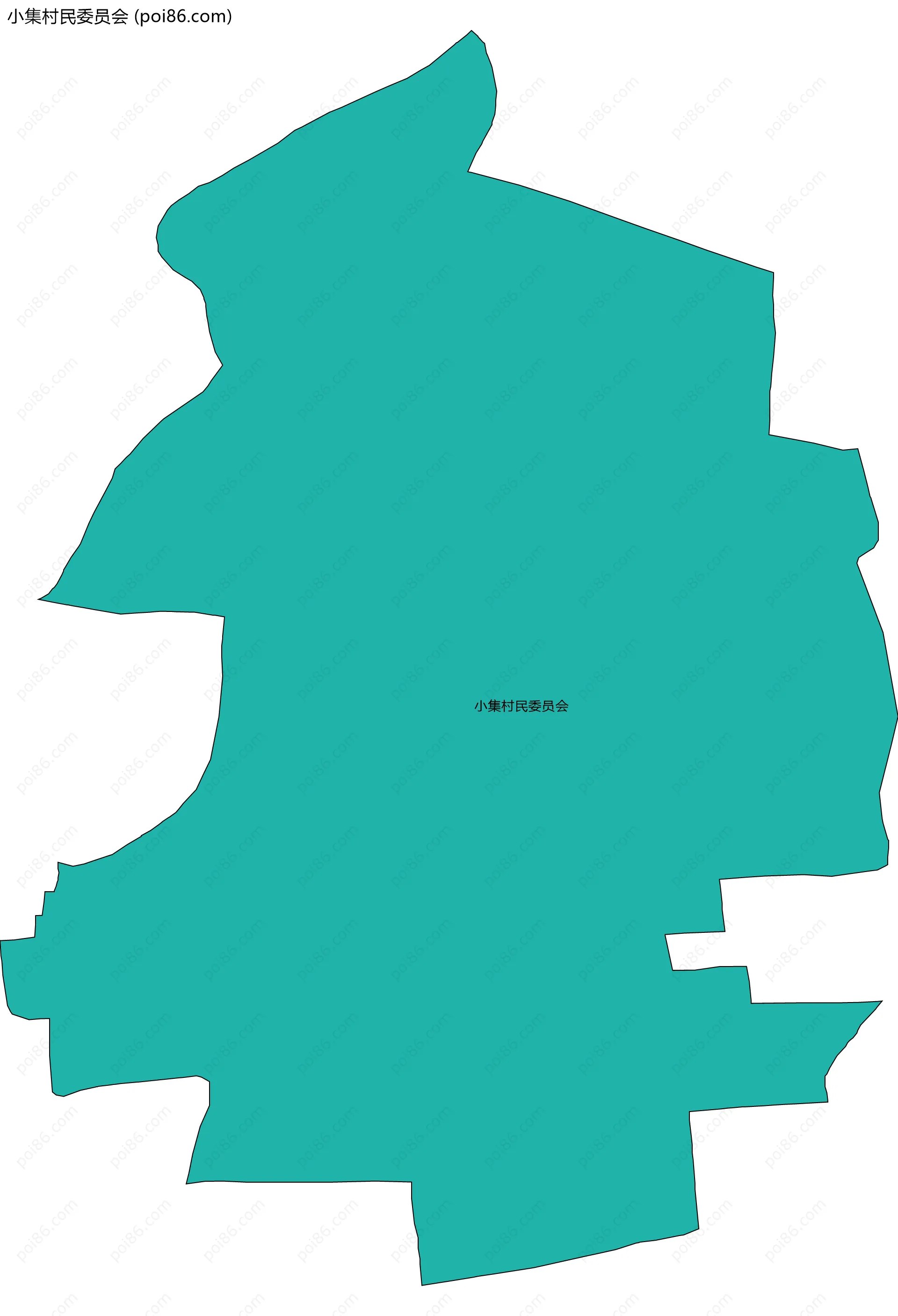 小集村民委员会边界地图