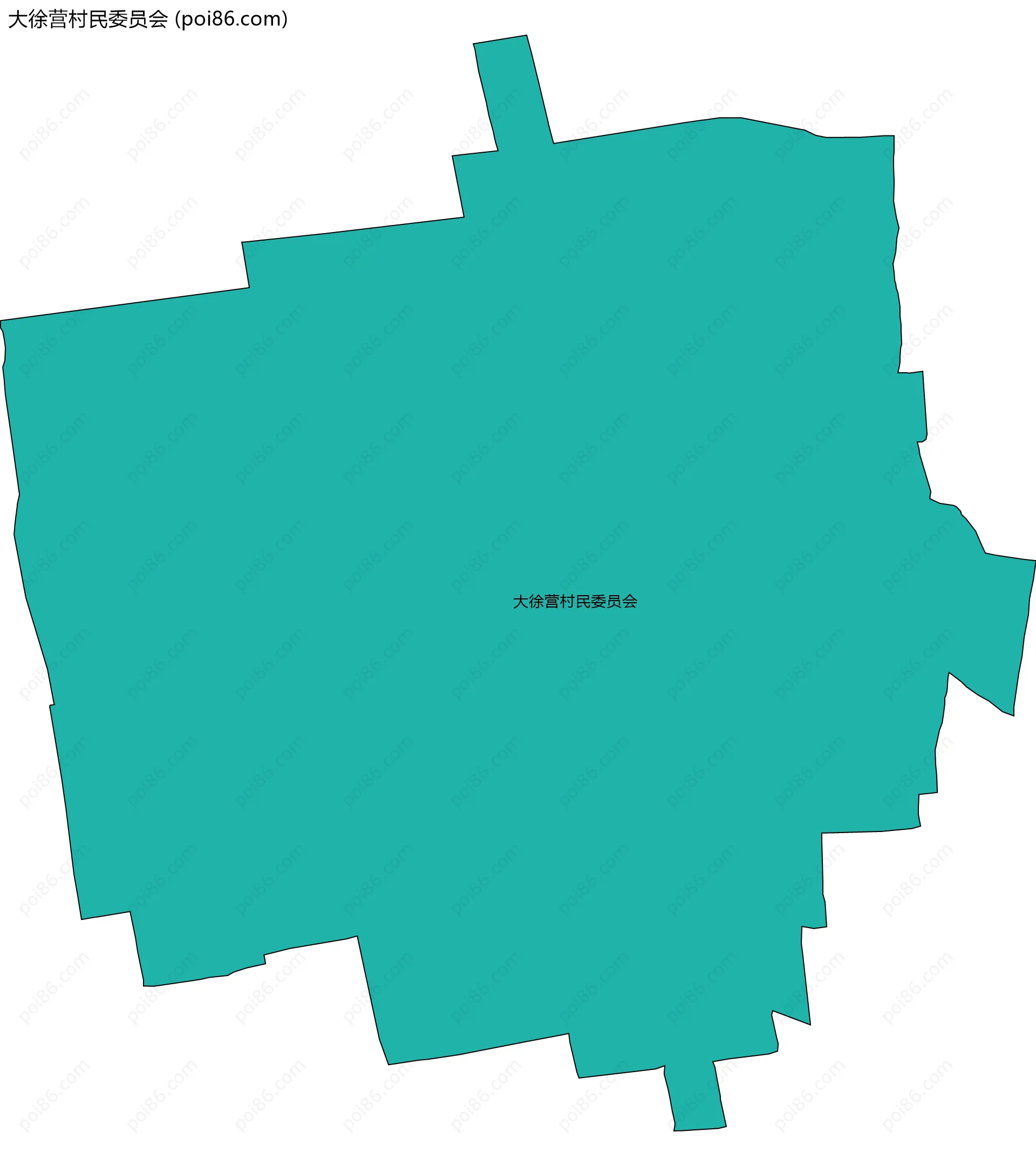 大徐营村民委员会边界地图