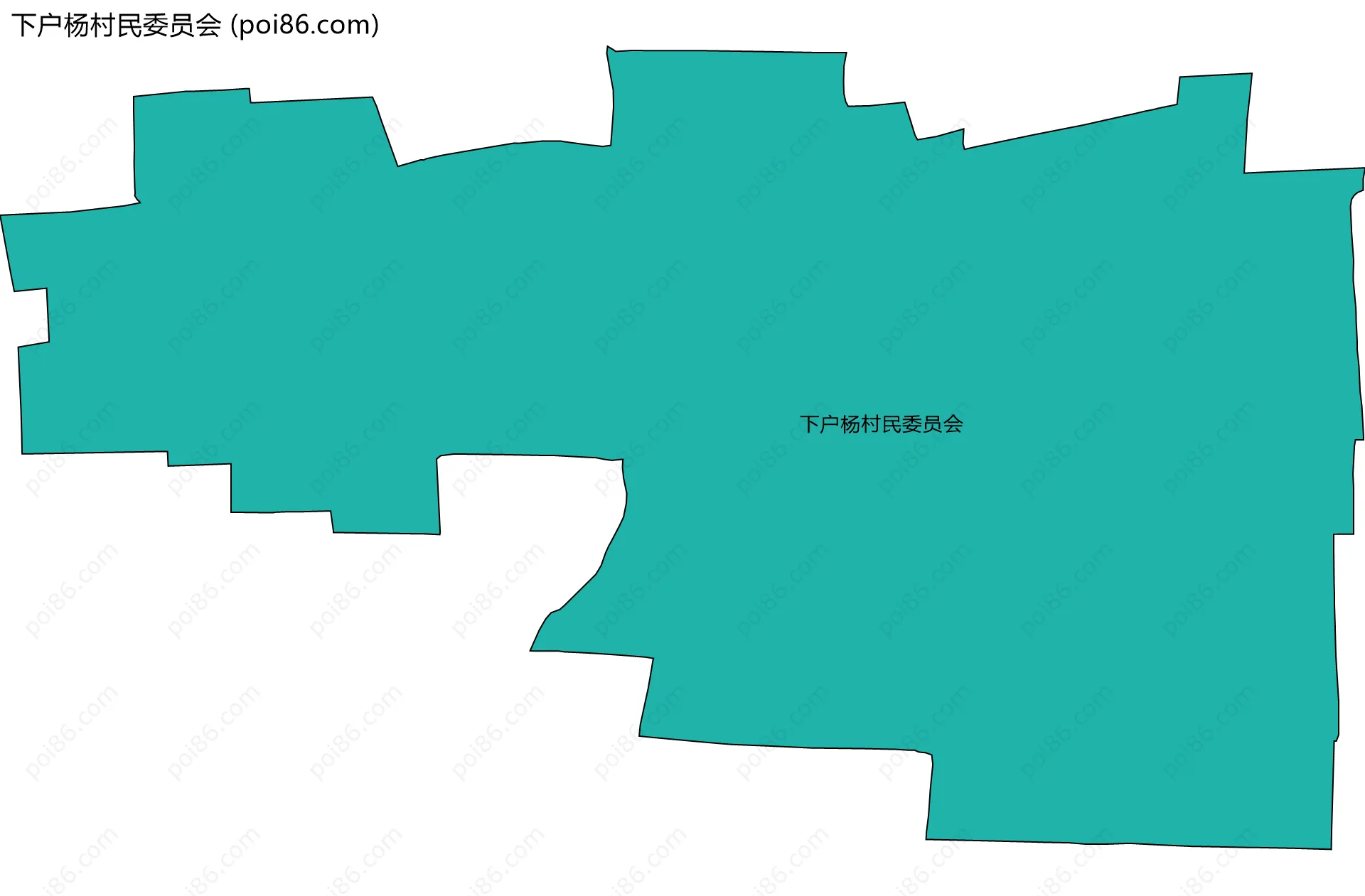 下户杨村民委员会边界地图