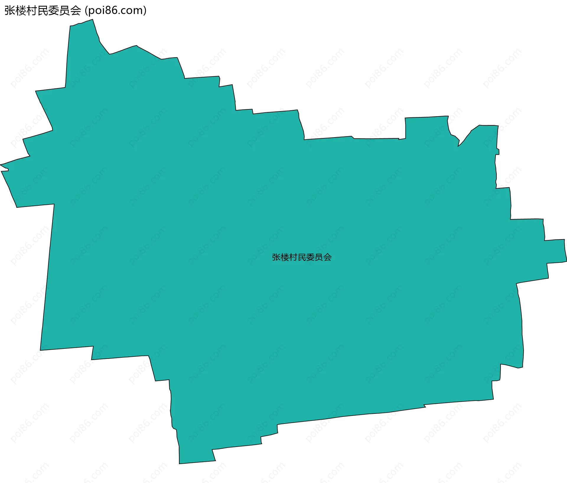 张楼村民委员会边界地图
