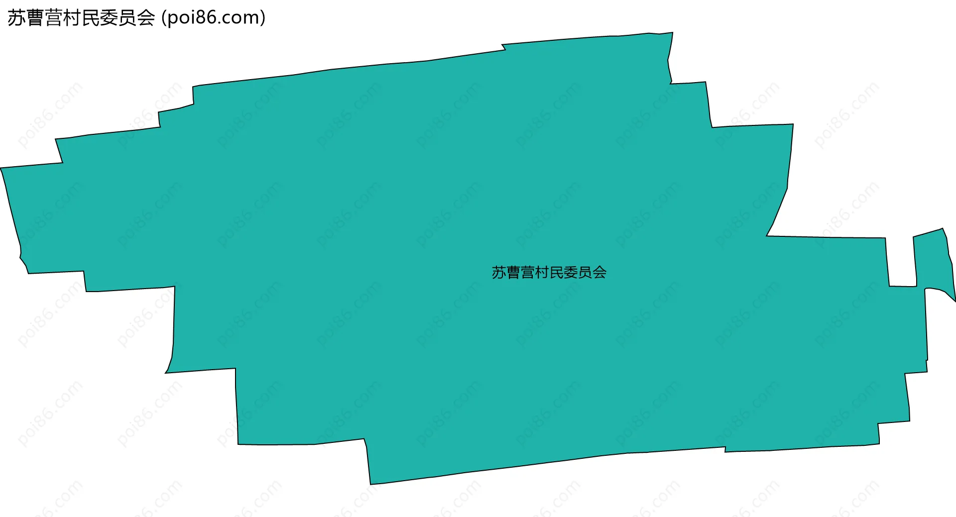 苏曹营村民委员会边界地图