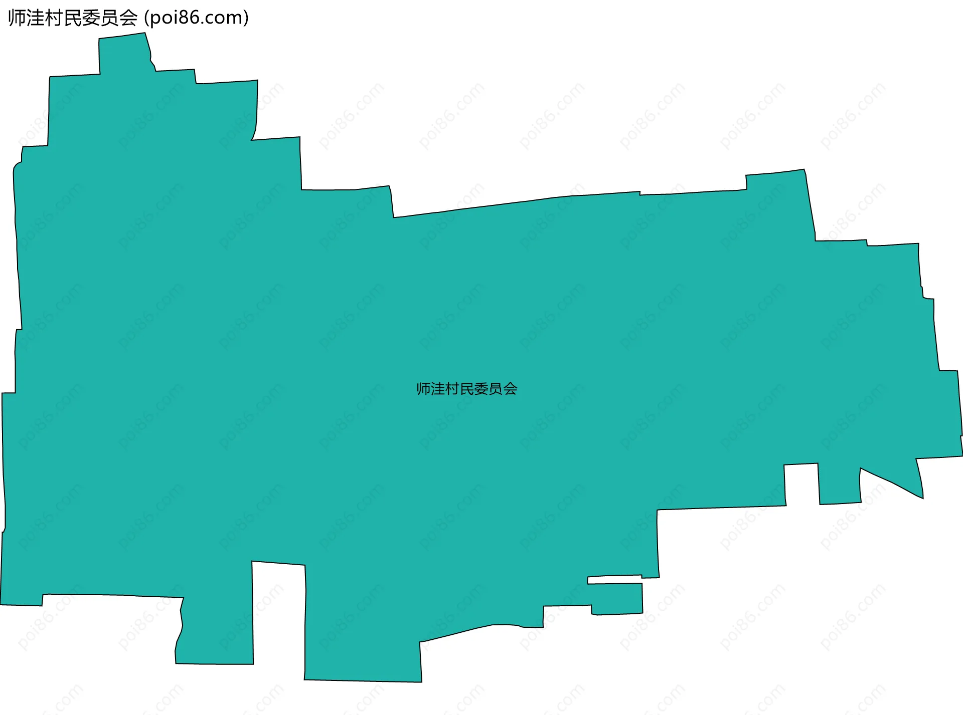 师洼村民委员会边界地图
