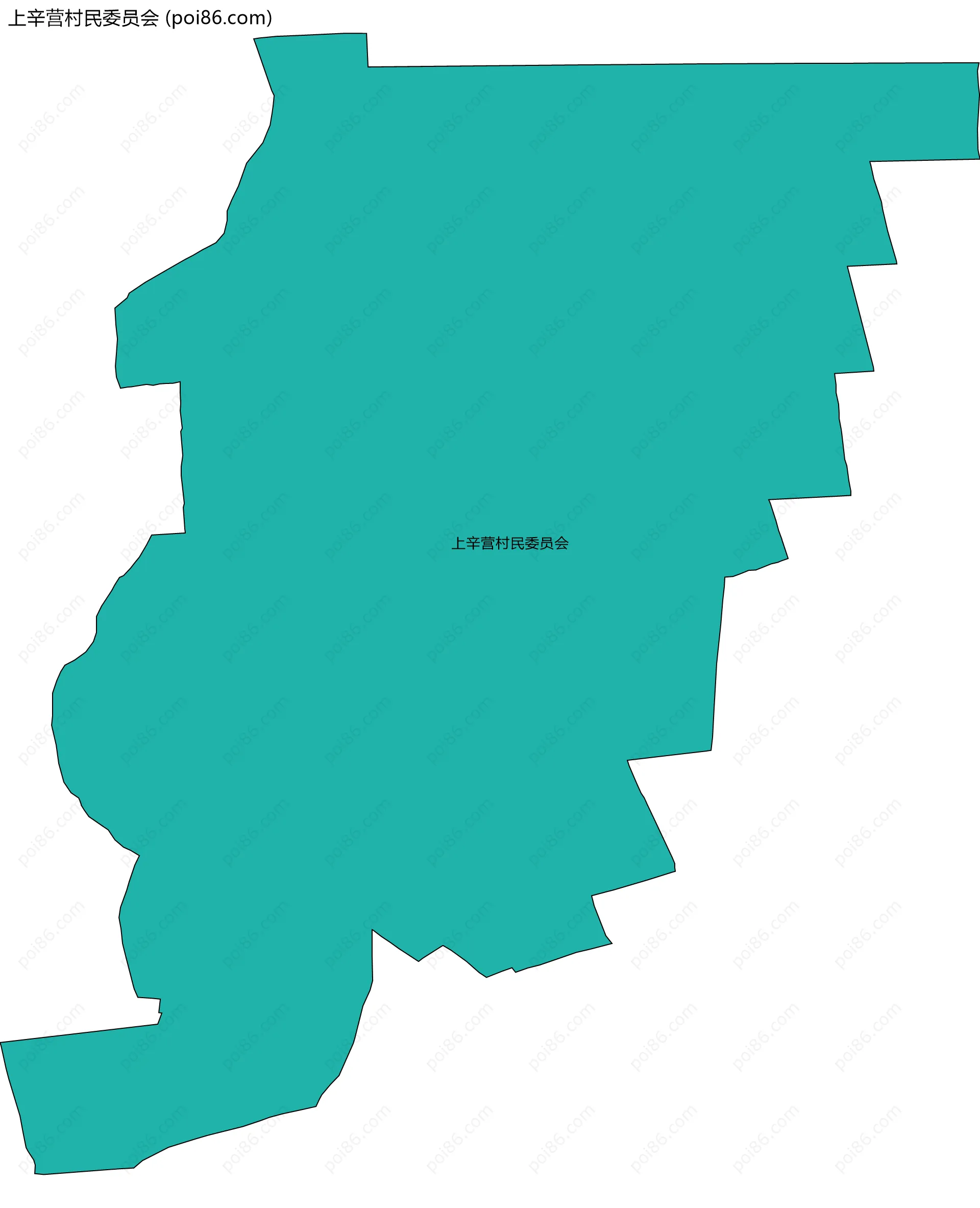 上辛营村民委员会边界地图