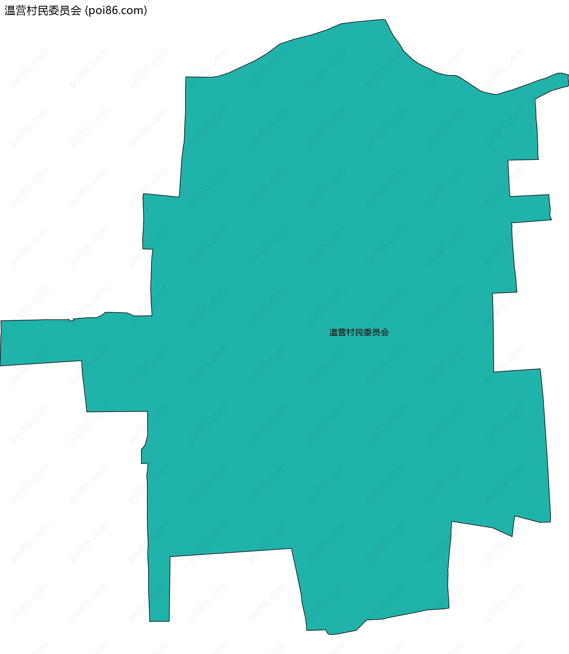 温营村民委员会边界地图