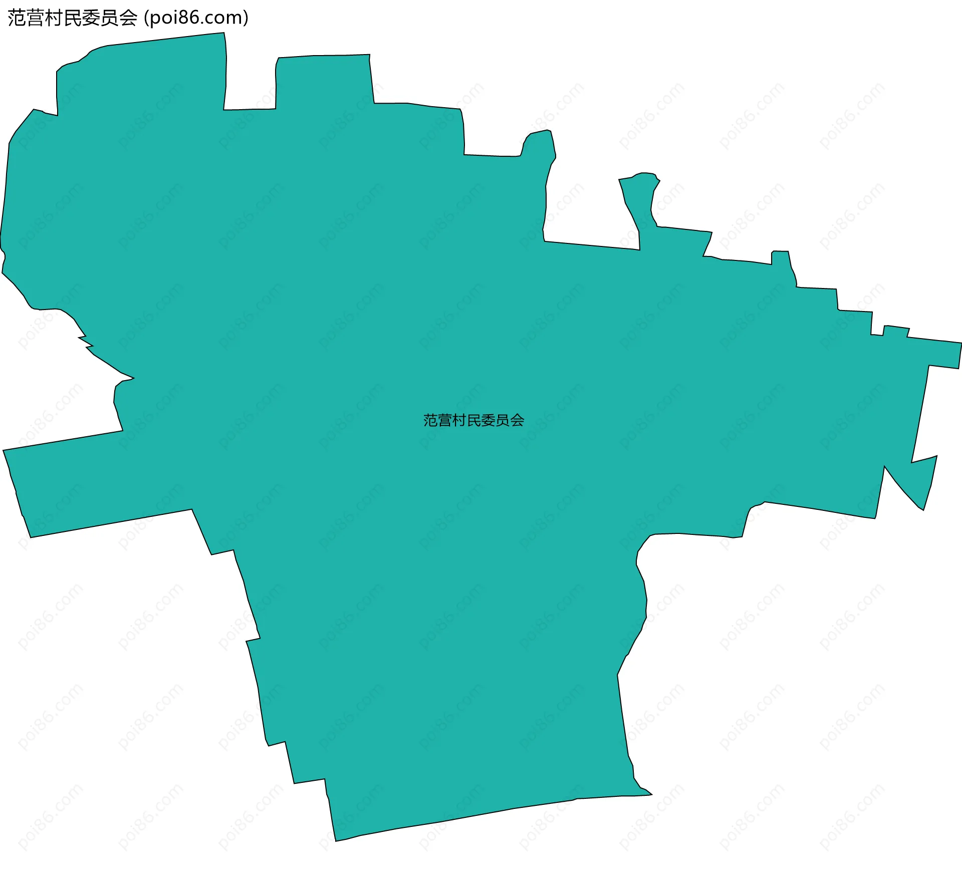 范营村民委员会边界地图