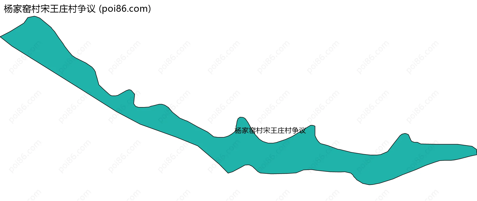 杨家窑村宋王庄村争议边界地图