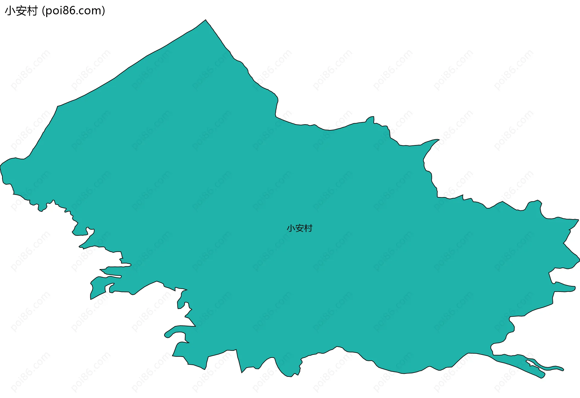 小安村边界地图