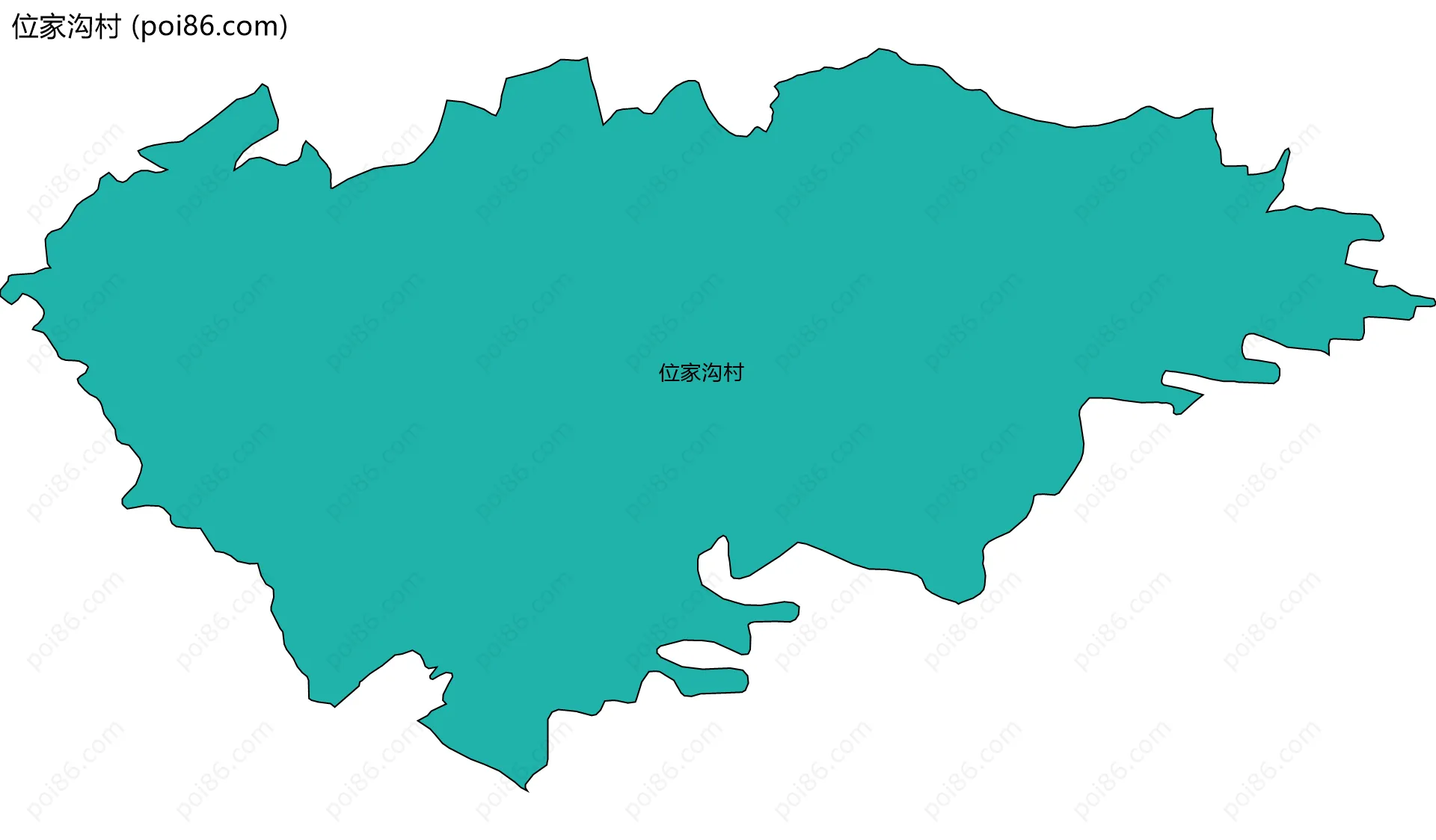 位家沟村边界地图