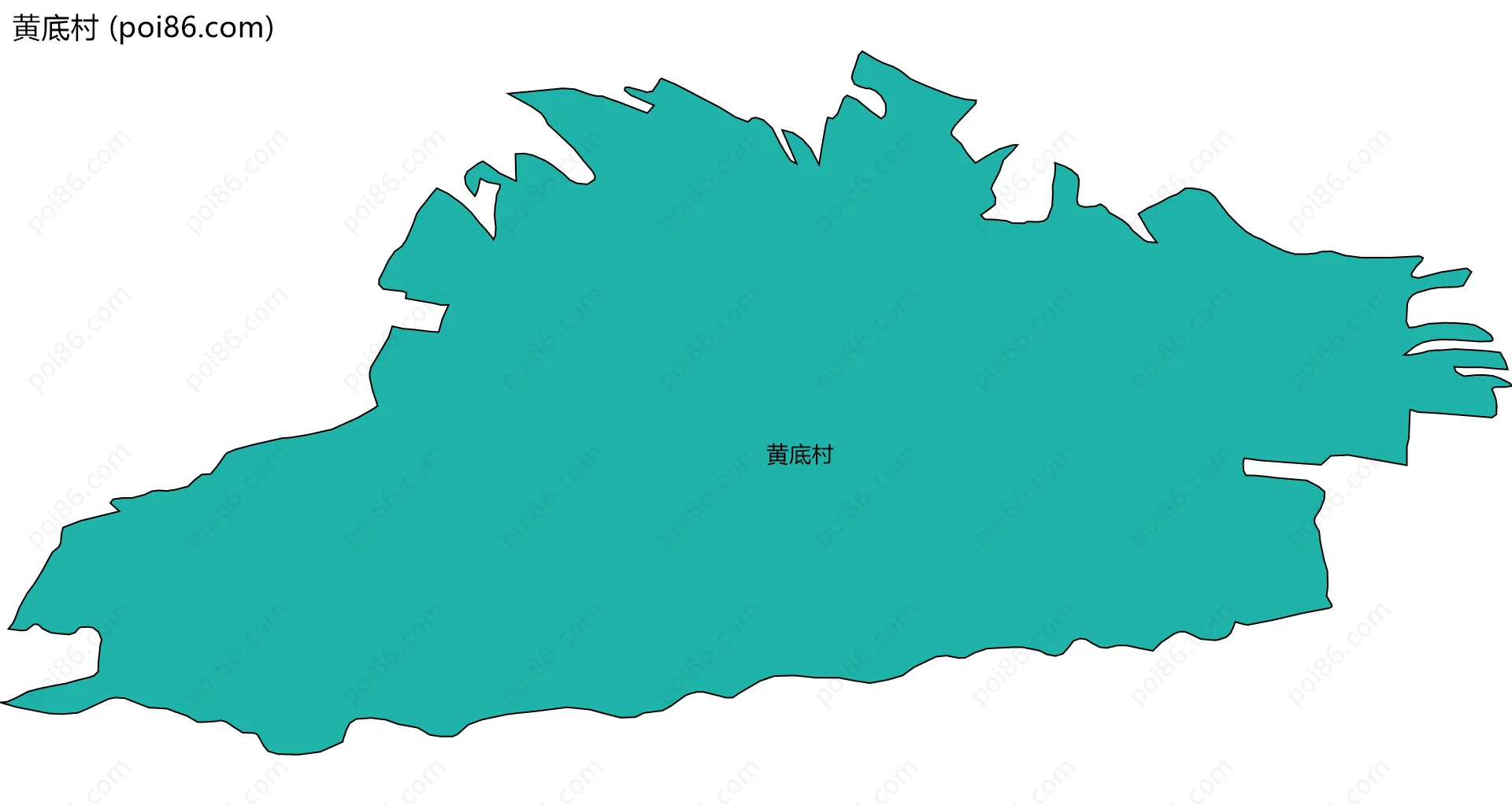 黄底村边界地图