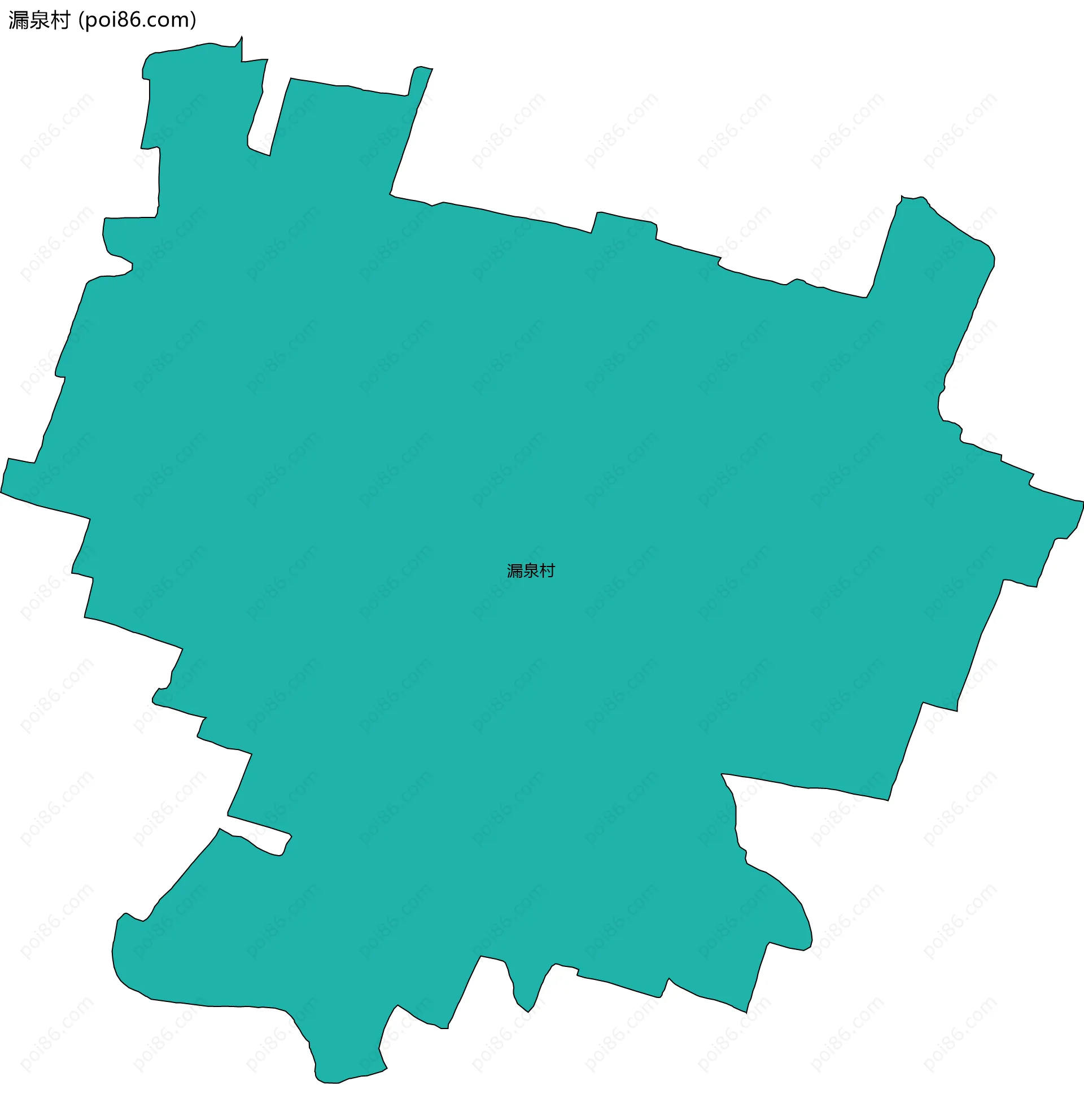 漏泉村边界地图