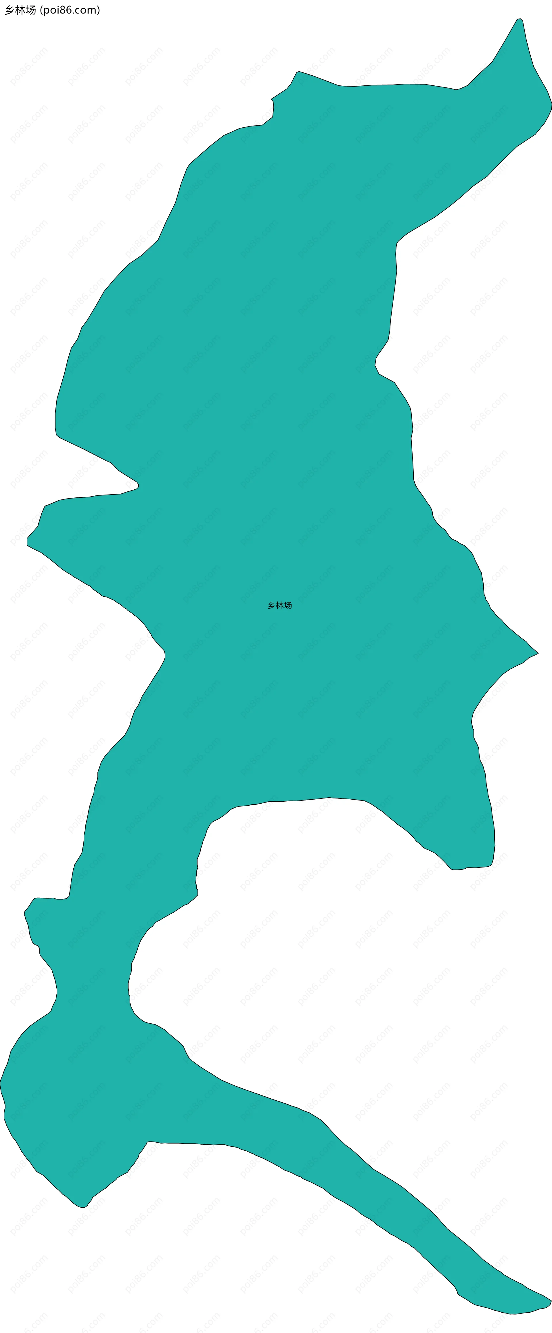 乡林场边界地图