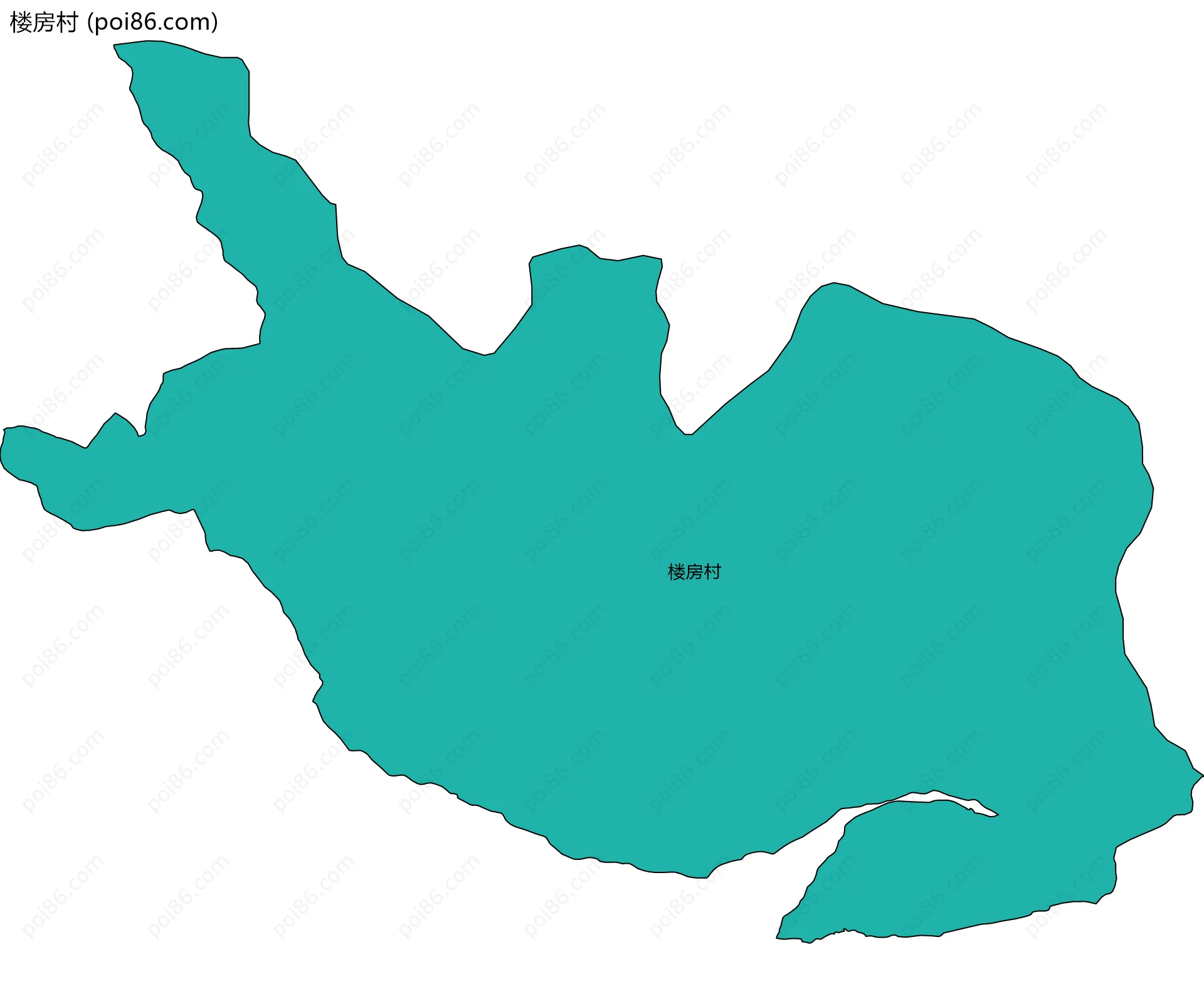 楼房村边界地图