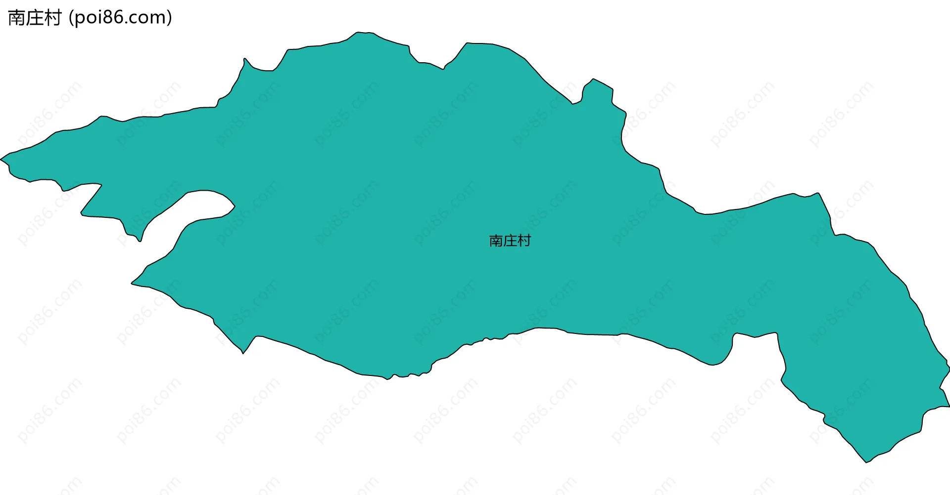 南庄村边界地图