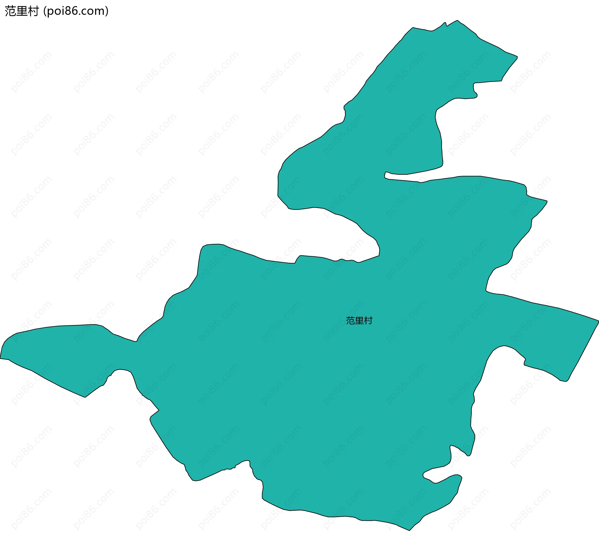 范里村边界地图