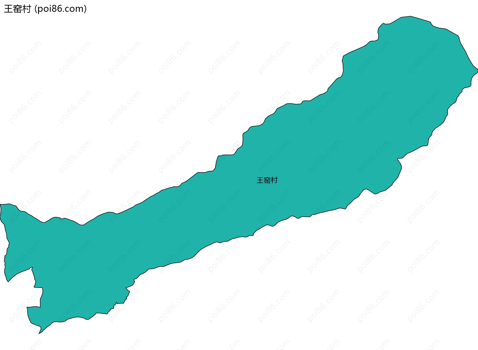 王窑村边界地图