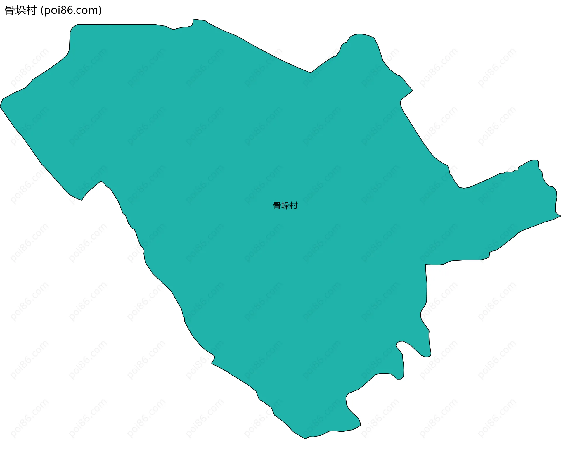 骨垛村边界地图
