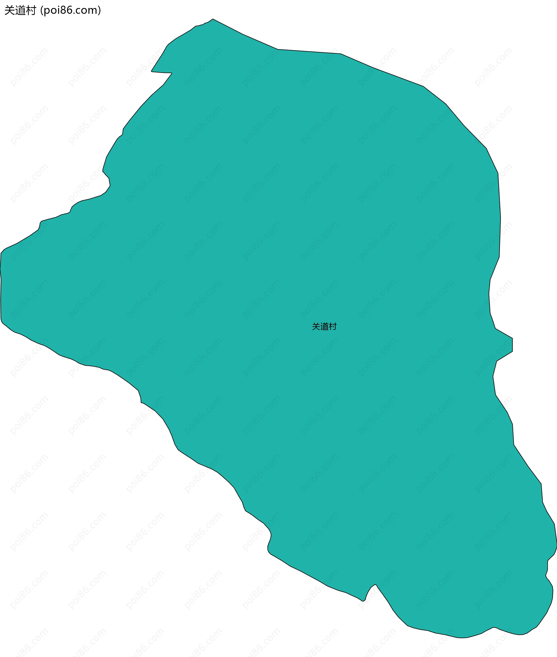 关道村边界地图