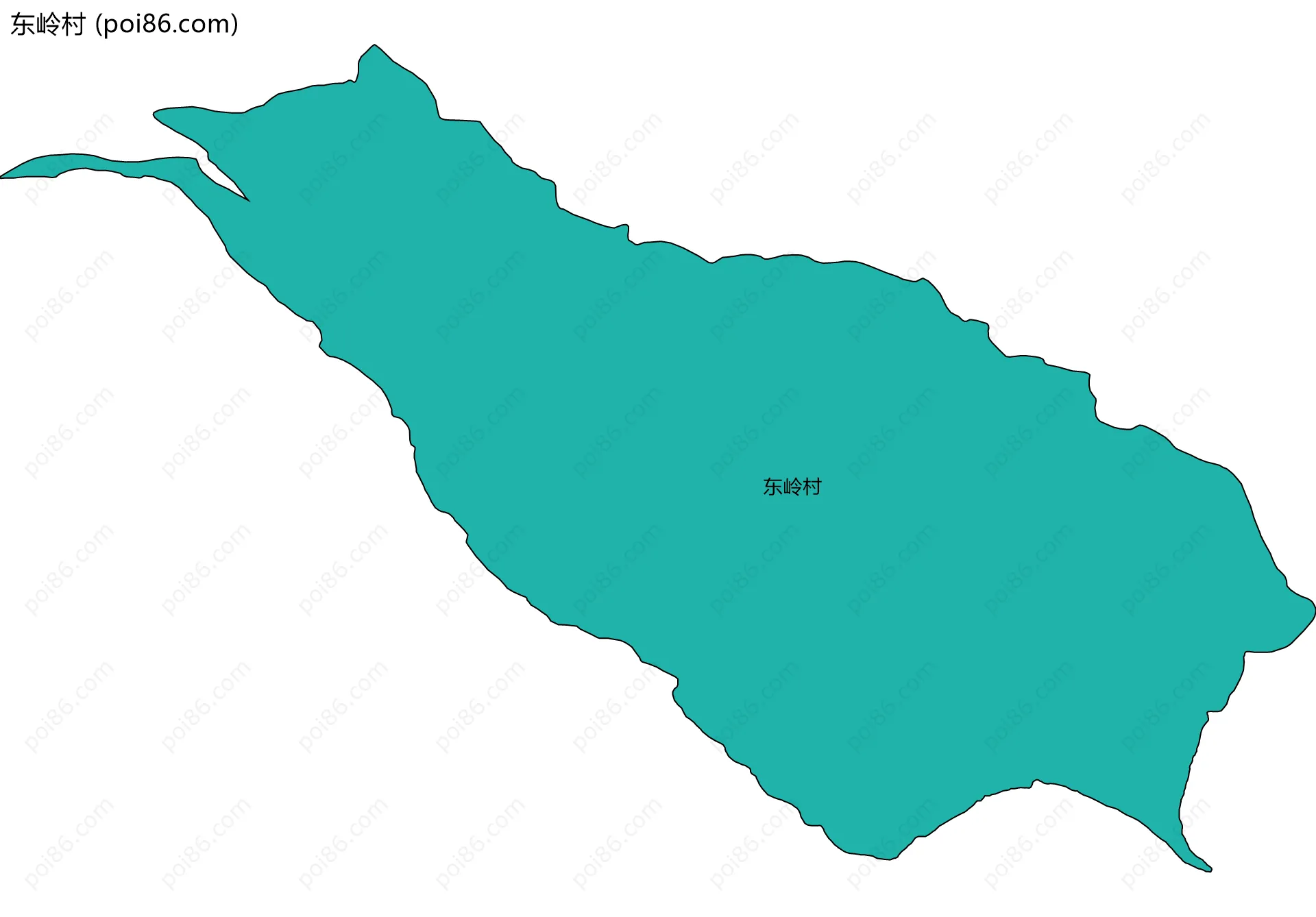东岭村边界地图