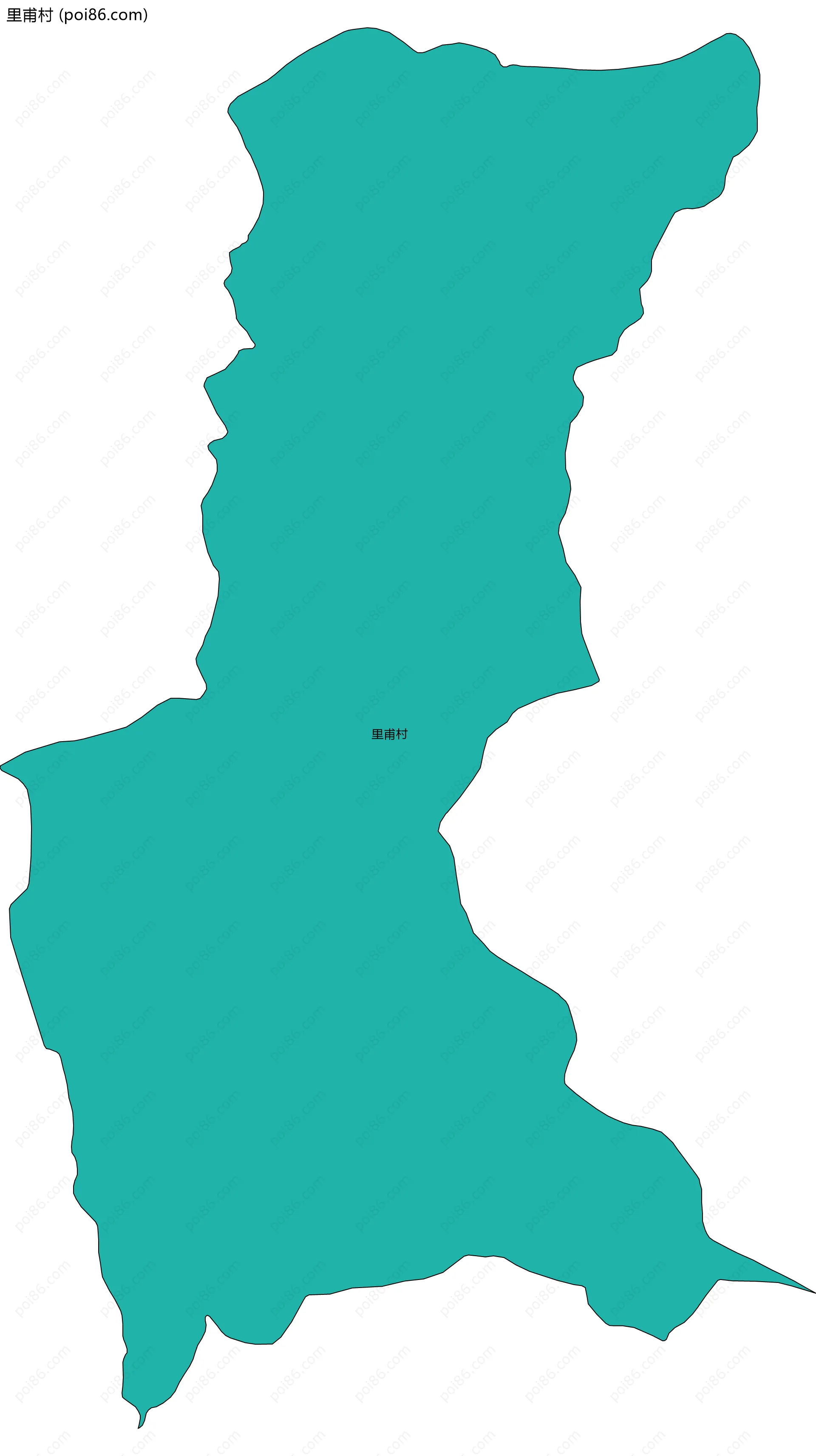 里甫村边界地图