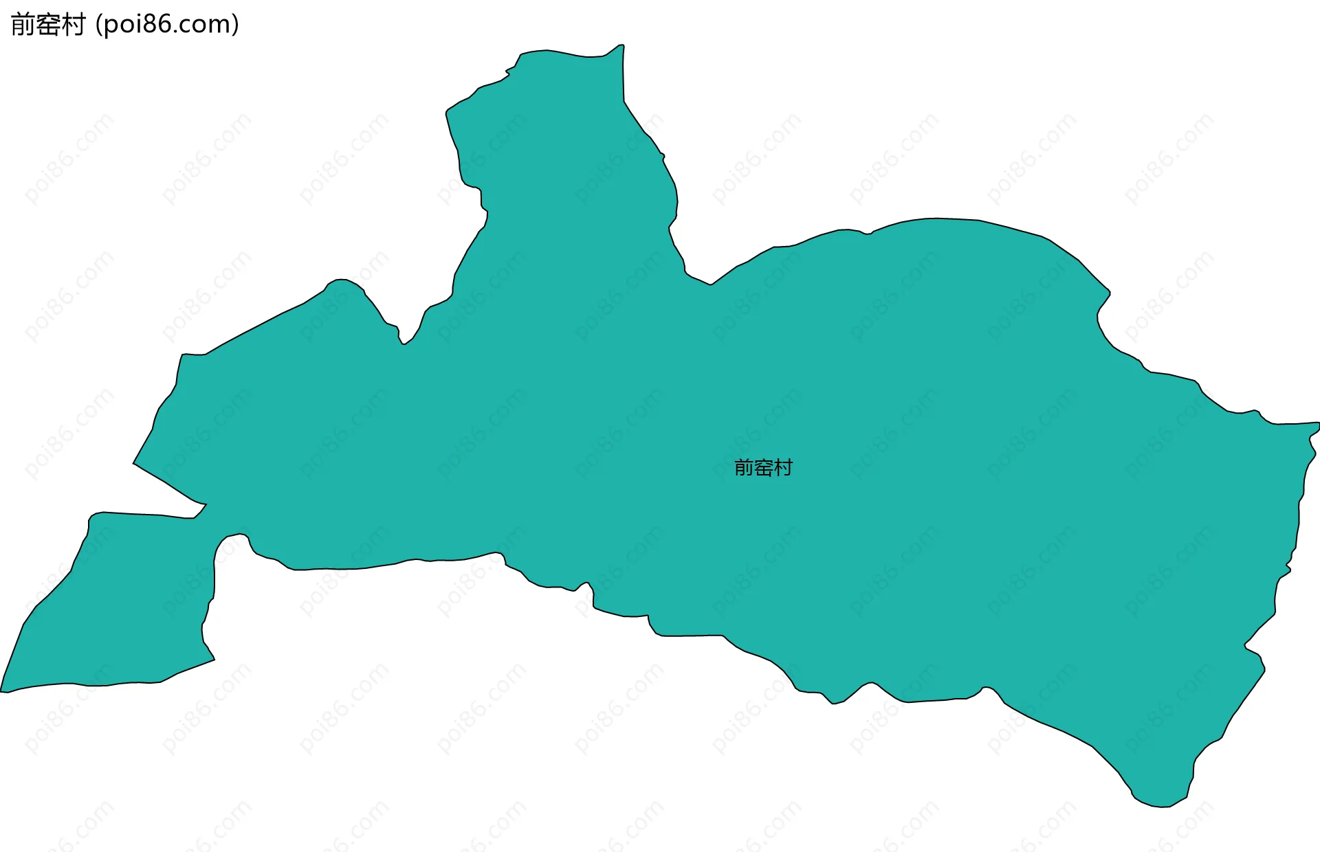 前窑村边界地图