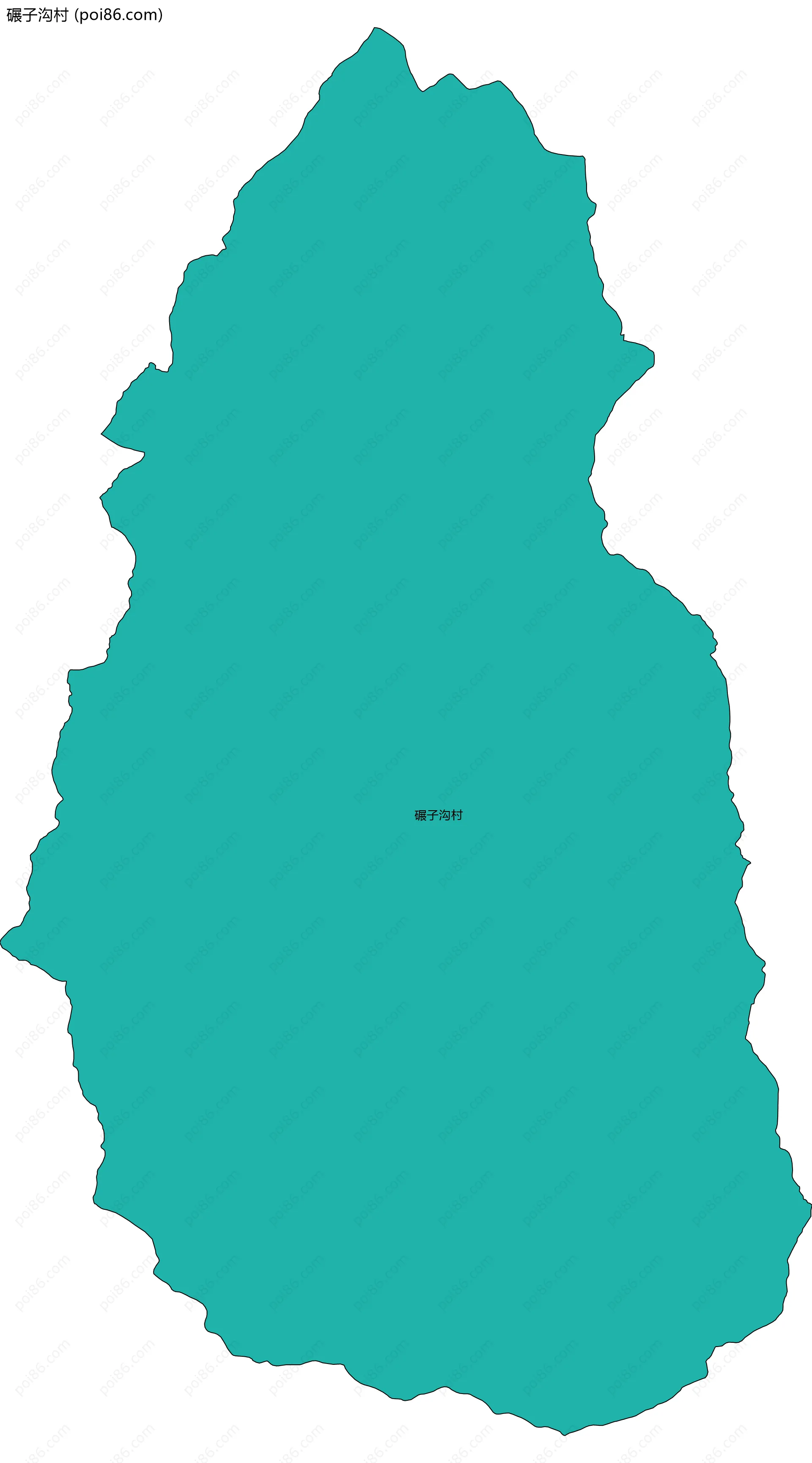 碾子沟村边界地图