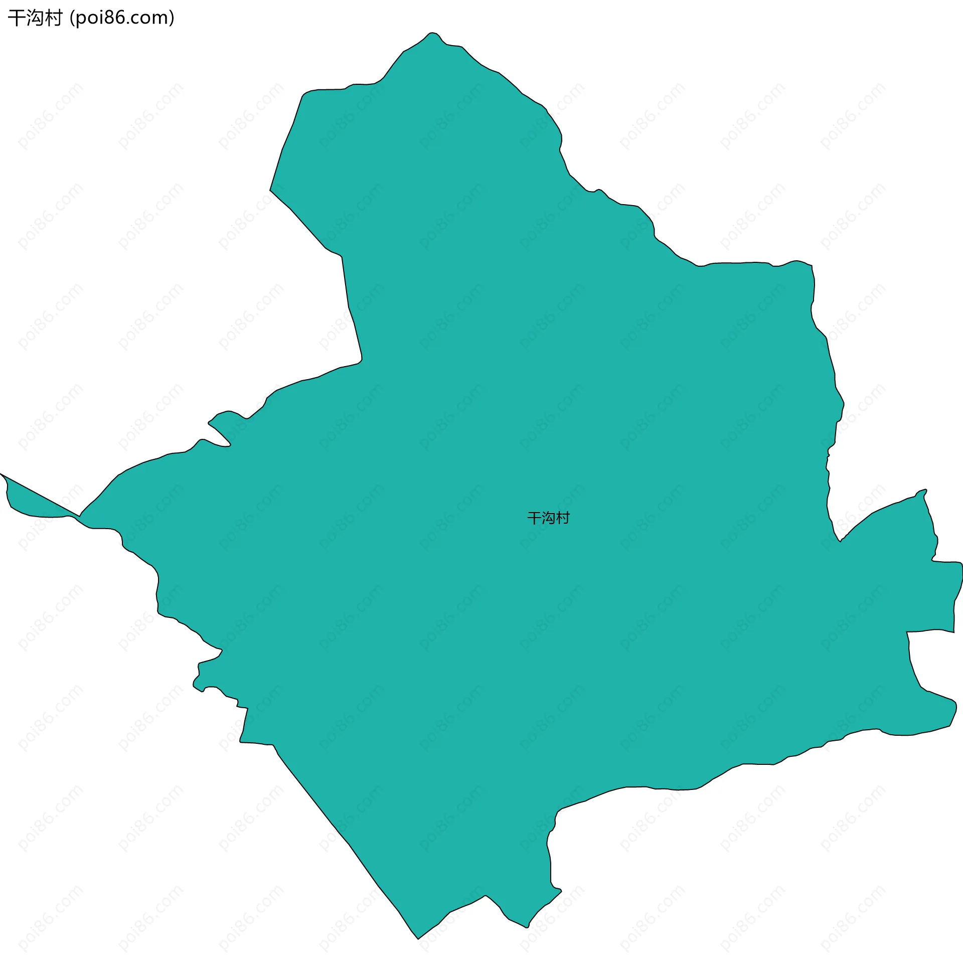 干沟村边界地图