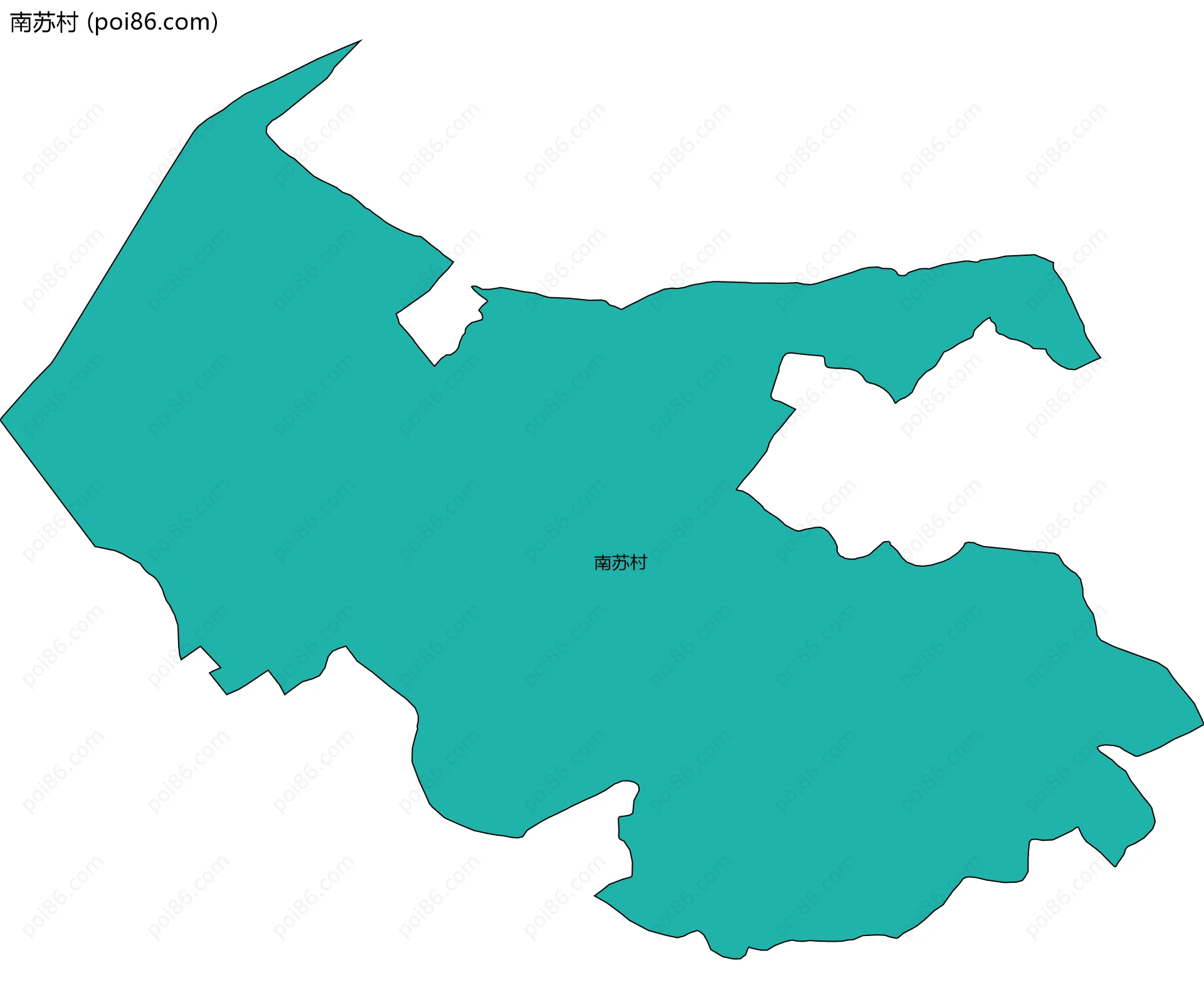 南苏村边界地图